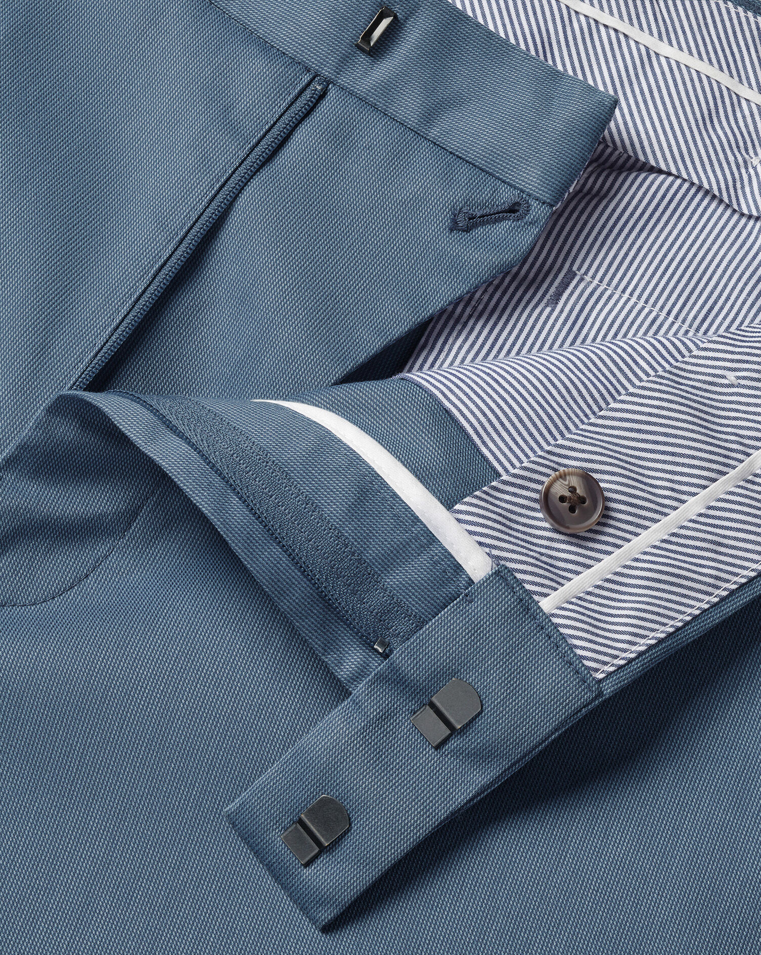 Smart Texture Pants - Airforce Blue