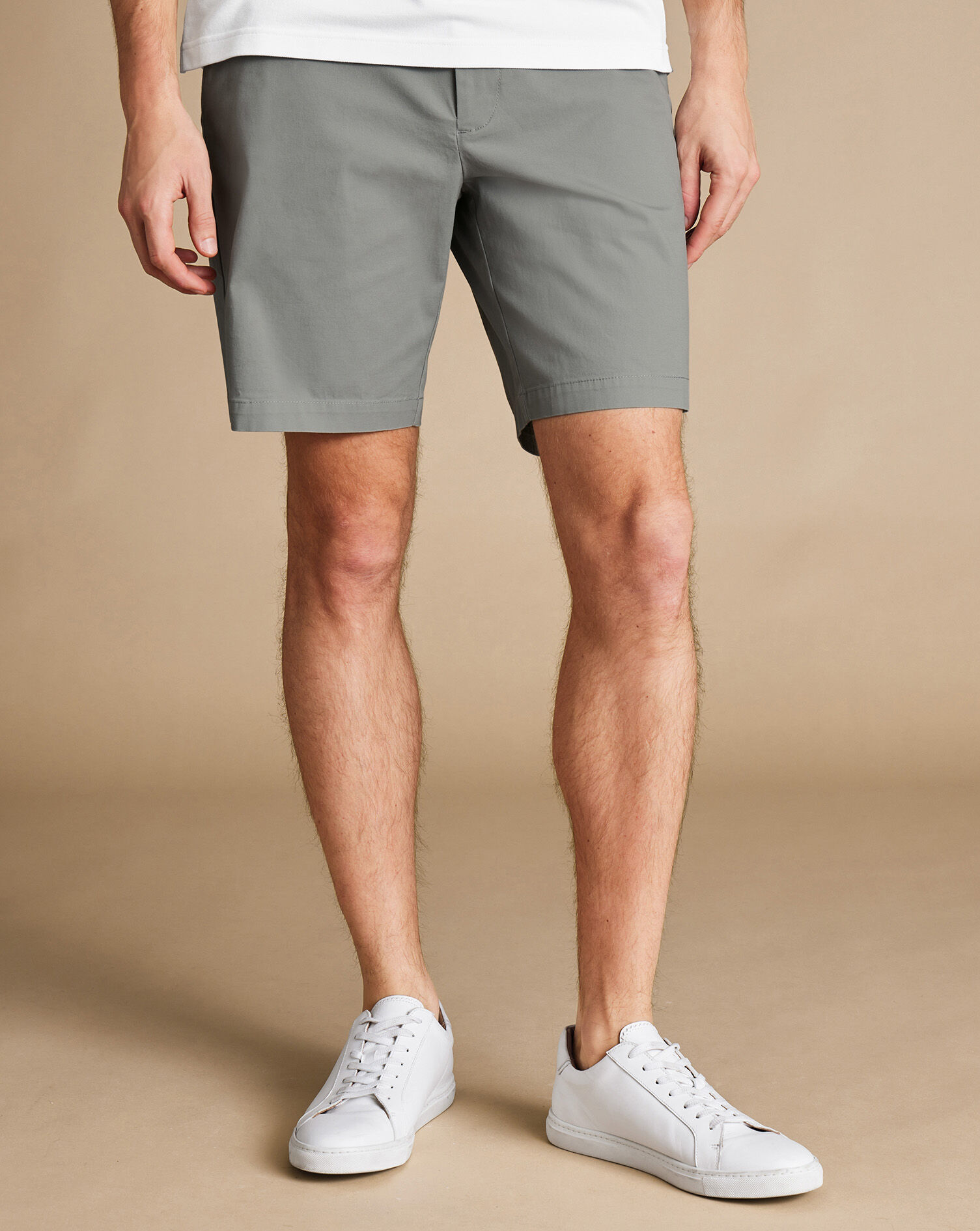 Cotton Shorts - Light Gray