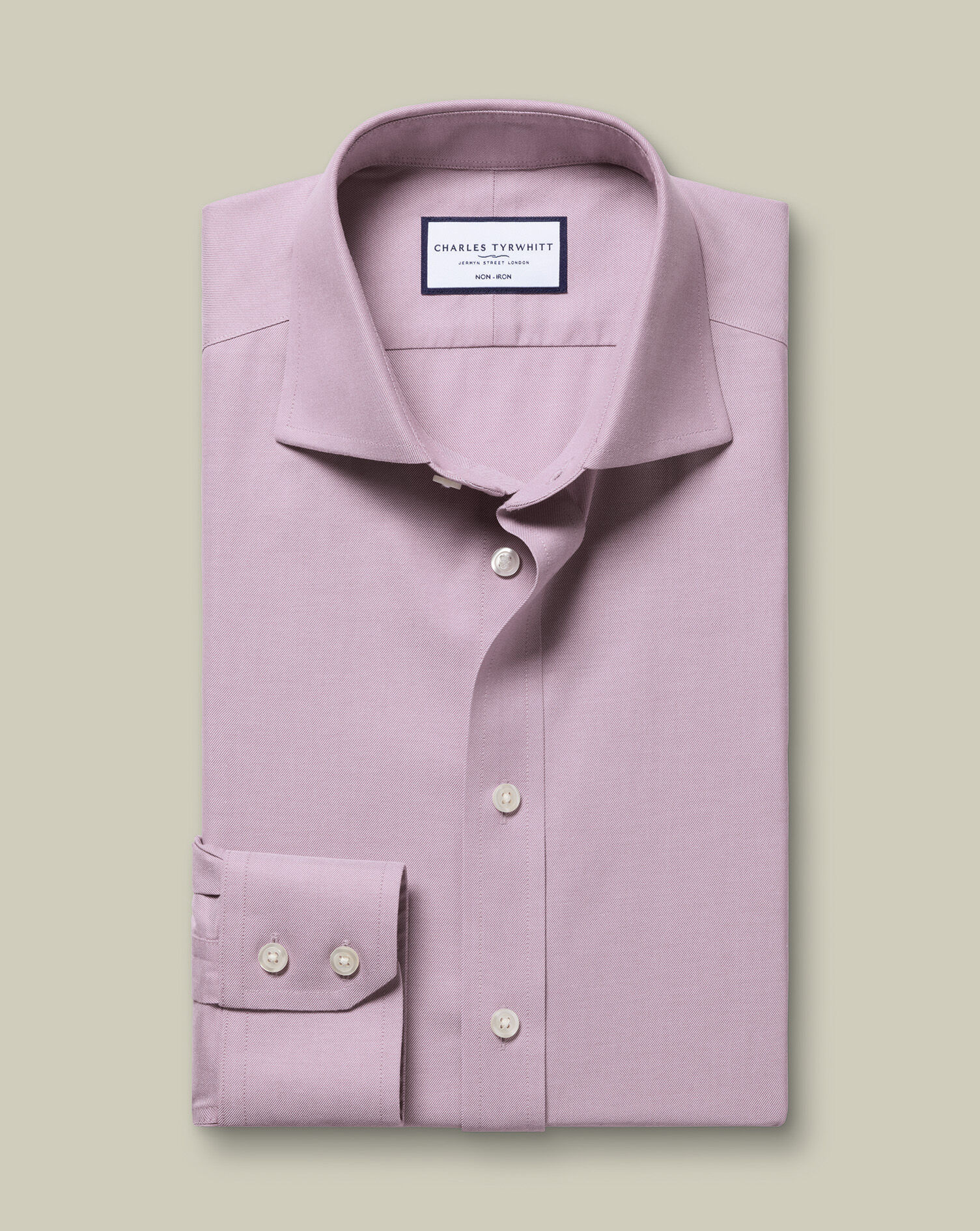 Non-Iron Twill Shirt - Violet