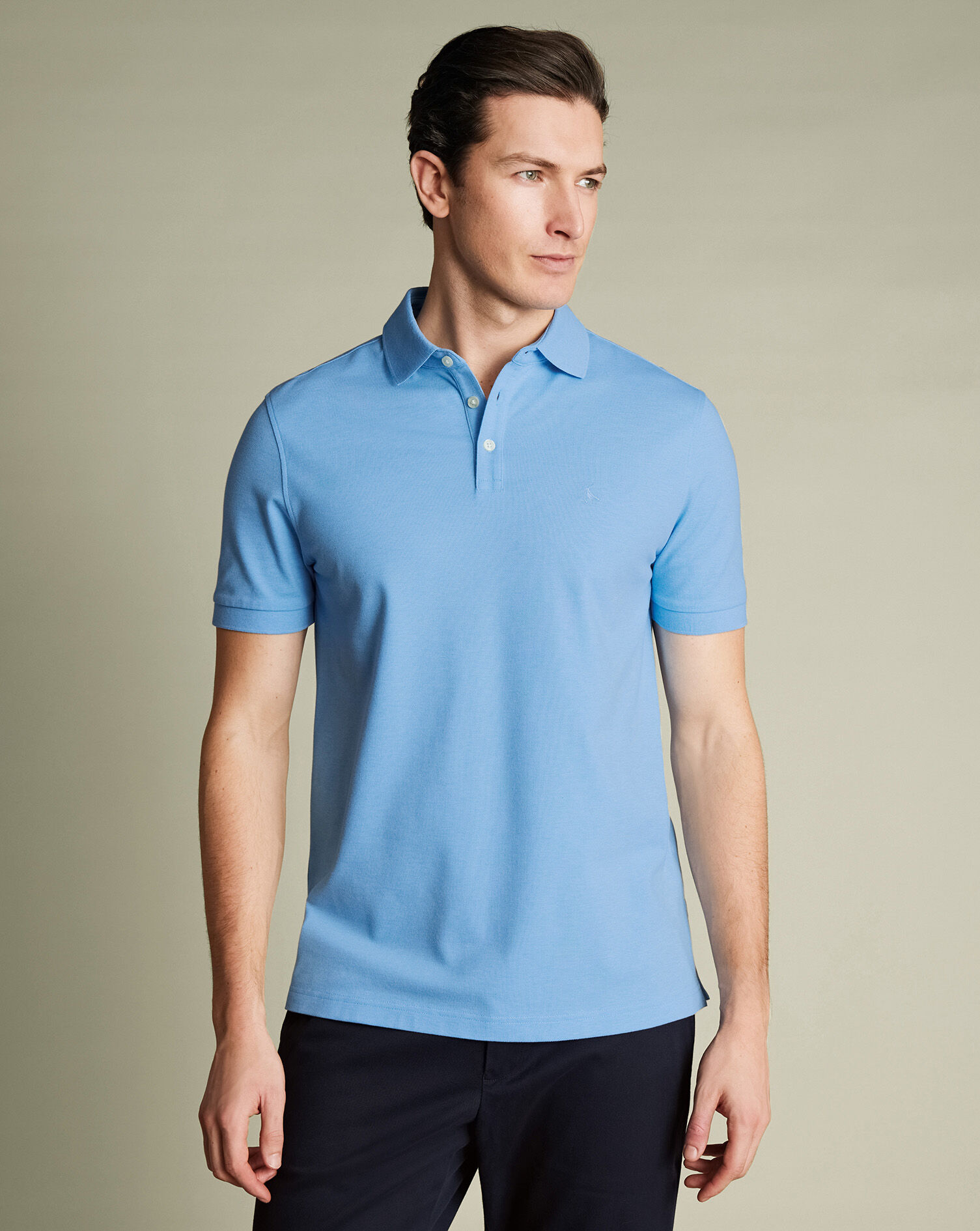 Pique Polo - Light Blue