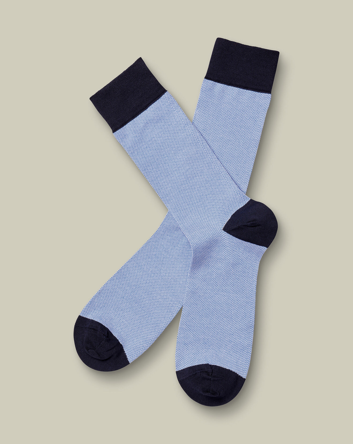 Semi-Plain Socks - Cornflower Blue