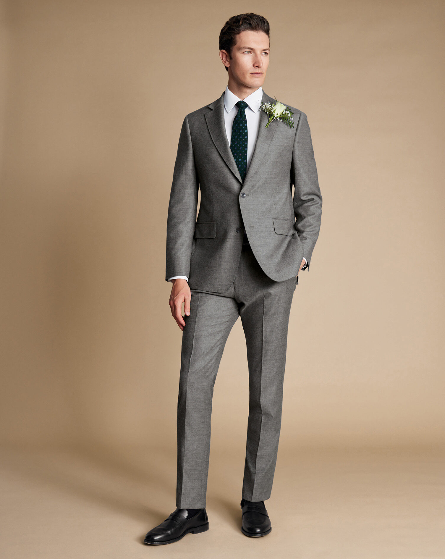 Italian Flannel Suit - Gray