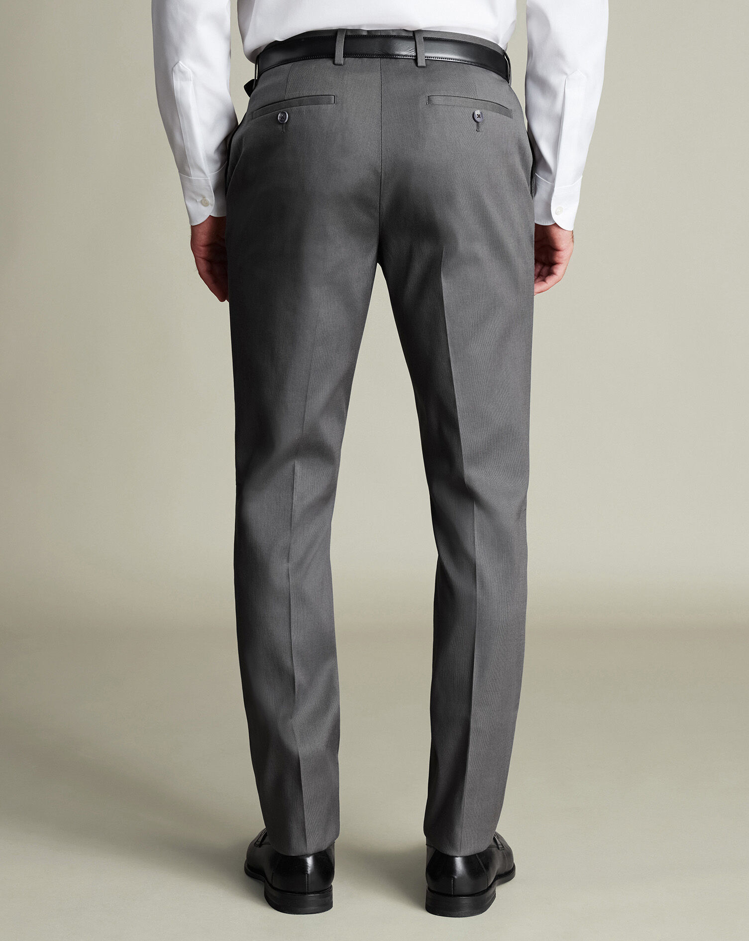 Smart Stretch Texture Pants - Charcoal Gray