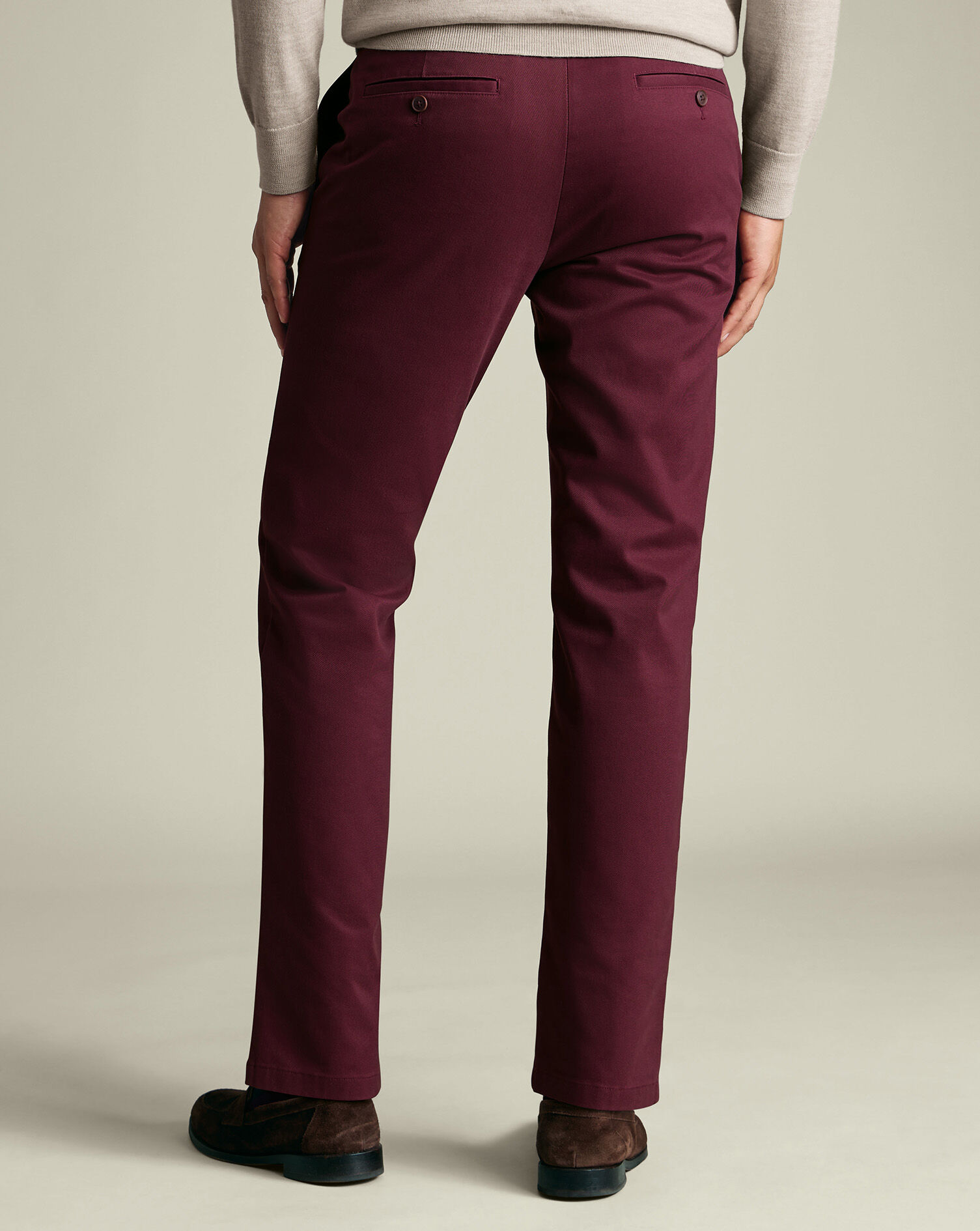Ultimate Non-Iron Chinos - Dark Pink