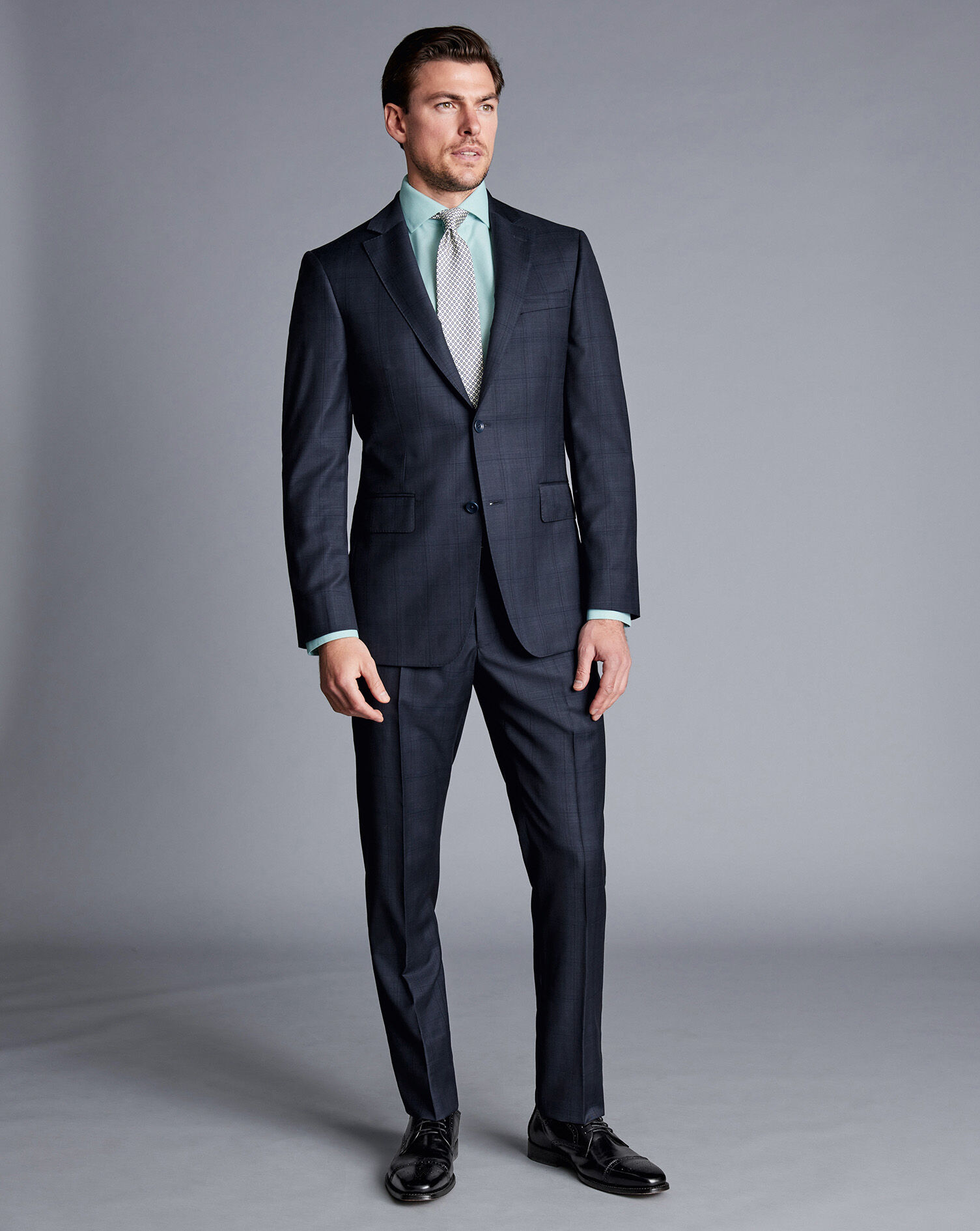 Ultimate Performance Check Suit - Navy
