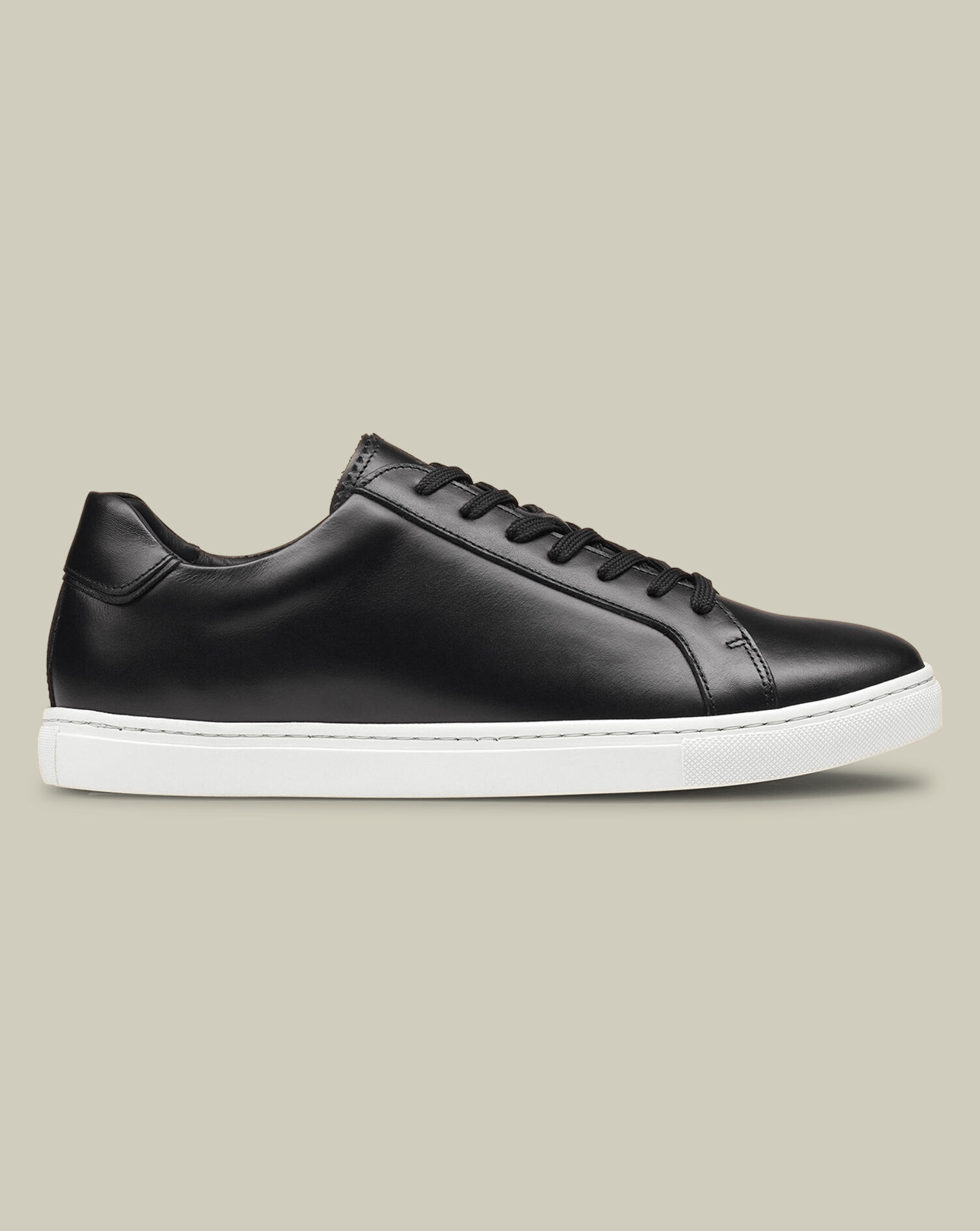 Leather Sneakers - Black