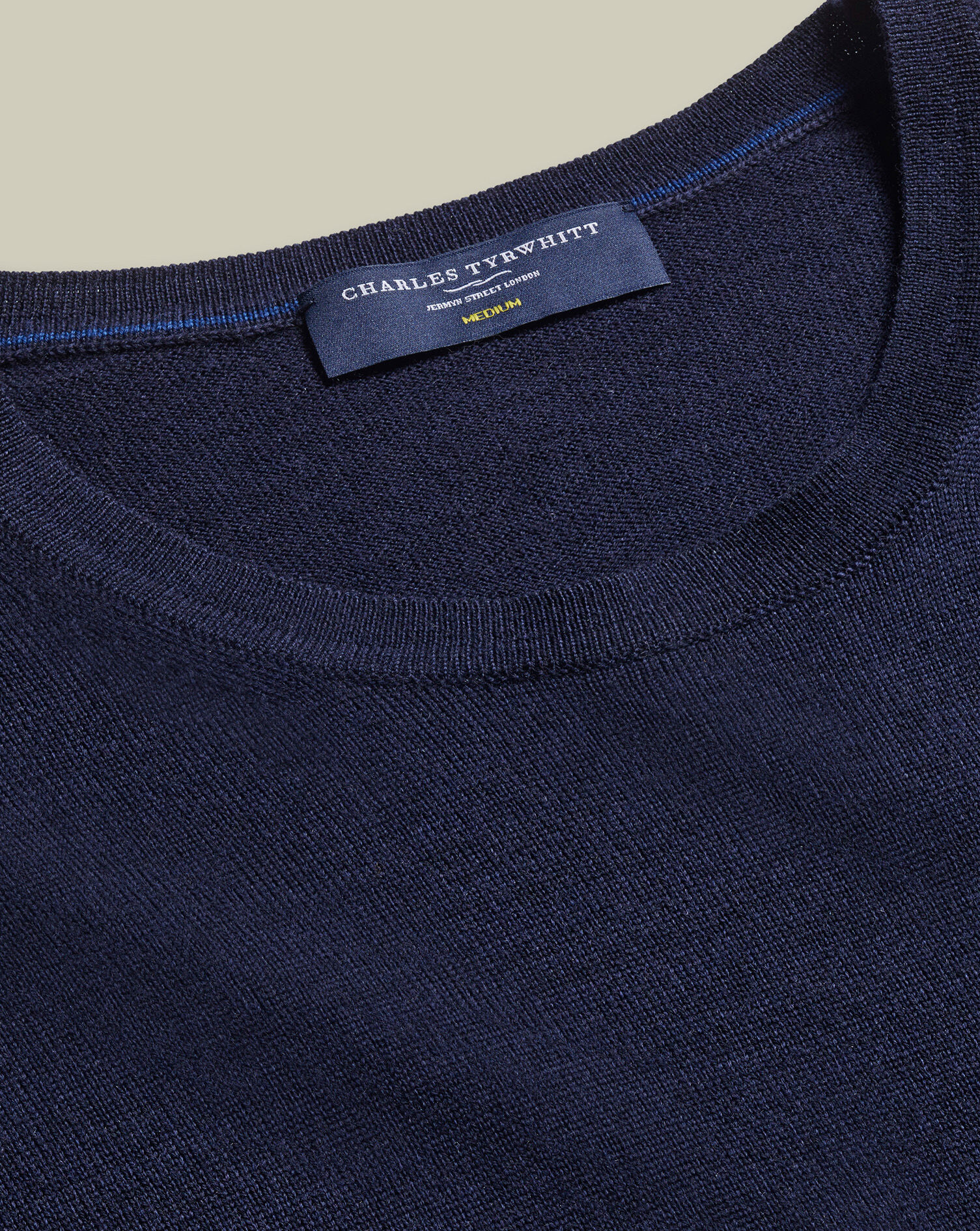 Merino Crew Neck Sweater - Navy