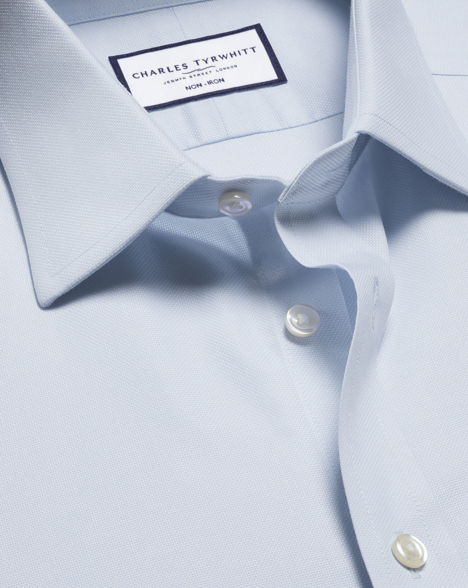 Non-Iron Royal Oxford Shirt - Ice Blue