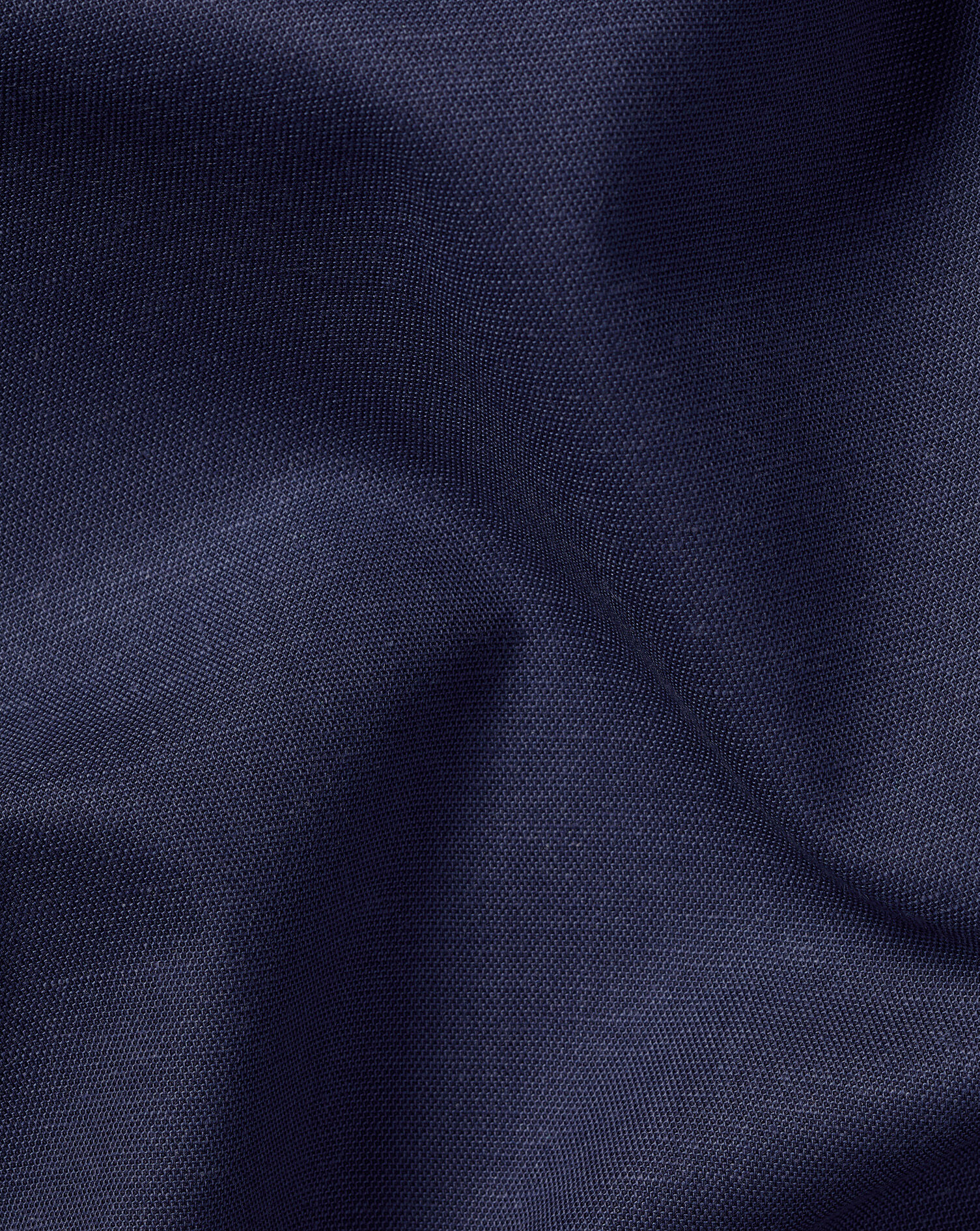 Non-Iron Cotton Linen Shirt - Ink Blue
