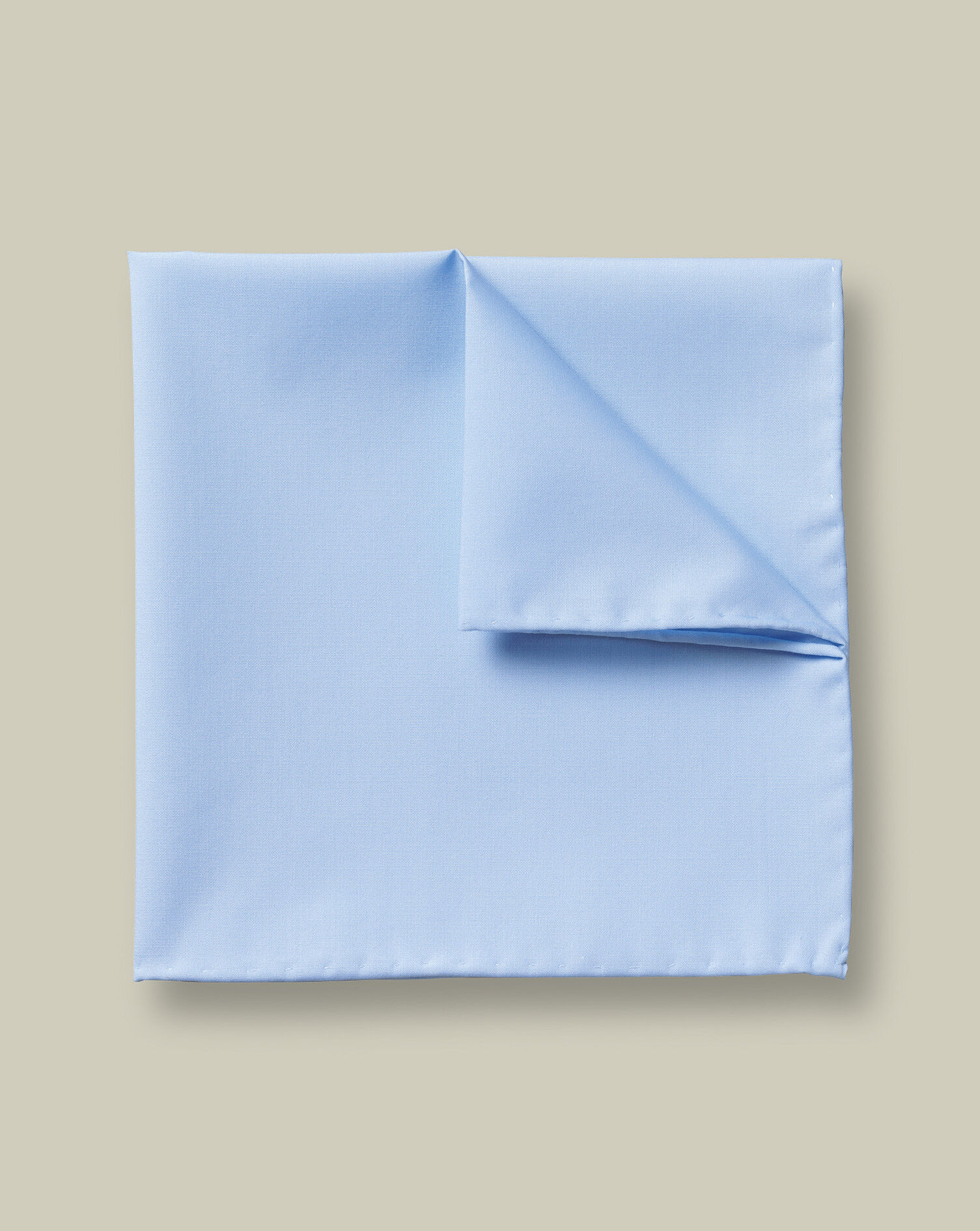 Cotton Pocket Square - Sky Blue