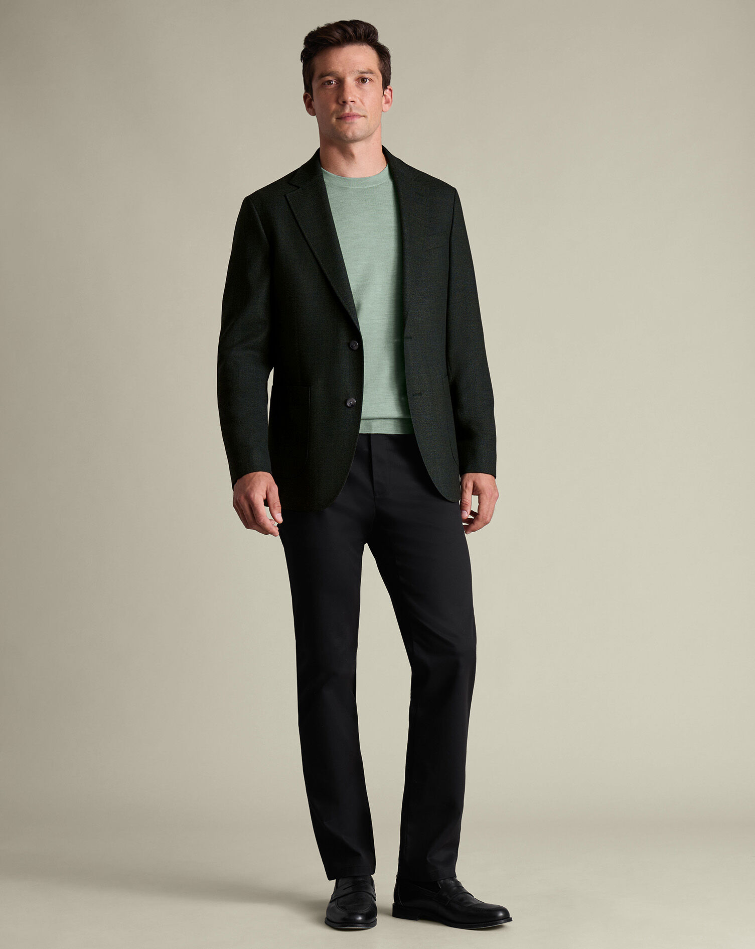 Luxury Italian Jacket - Forest Green