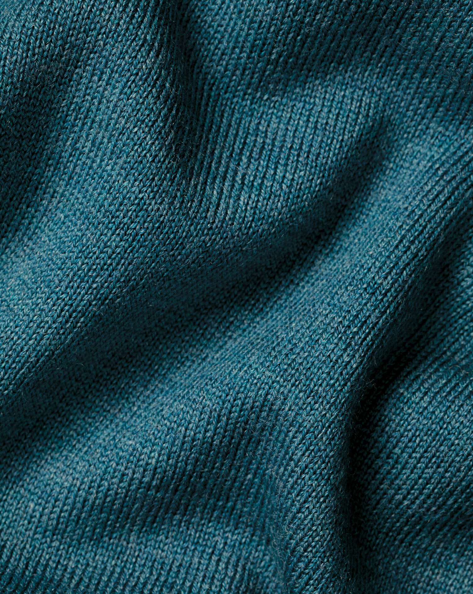 Pure Merino V-Neck Sweater - Teal