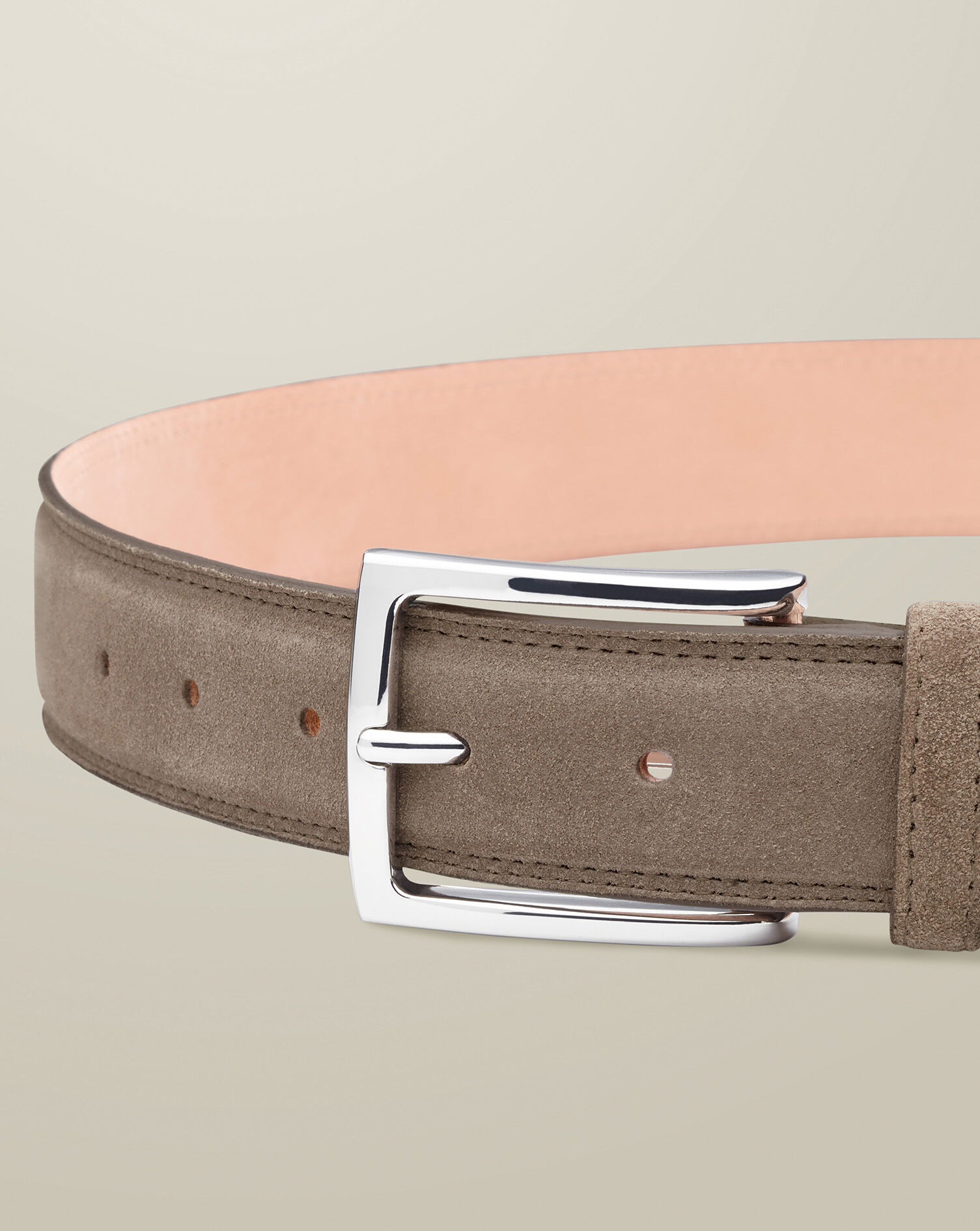 Suede Belt - Taupe
