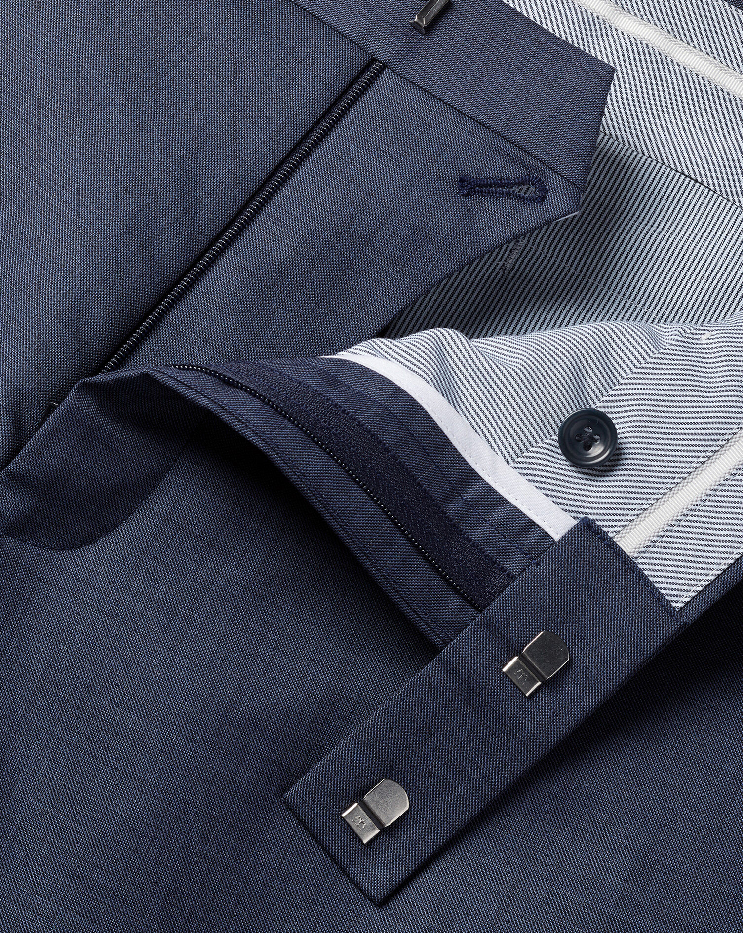 Ultimate Performance Sharkskin Suit Pants - Steel Blue