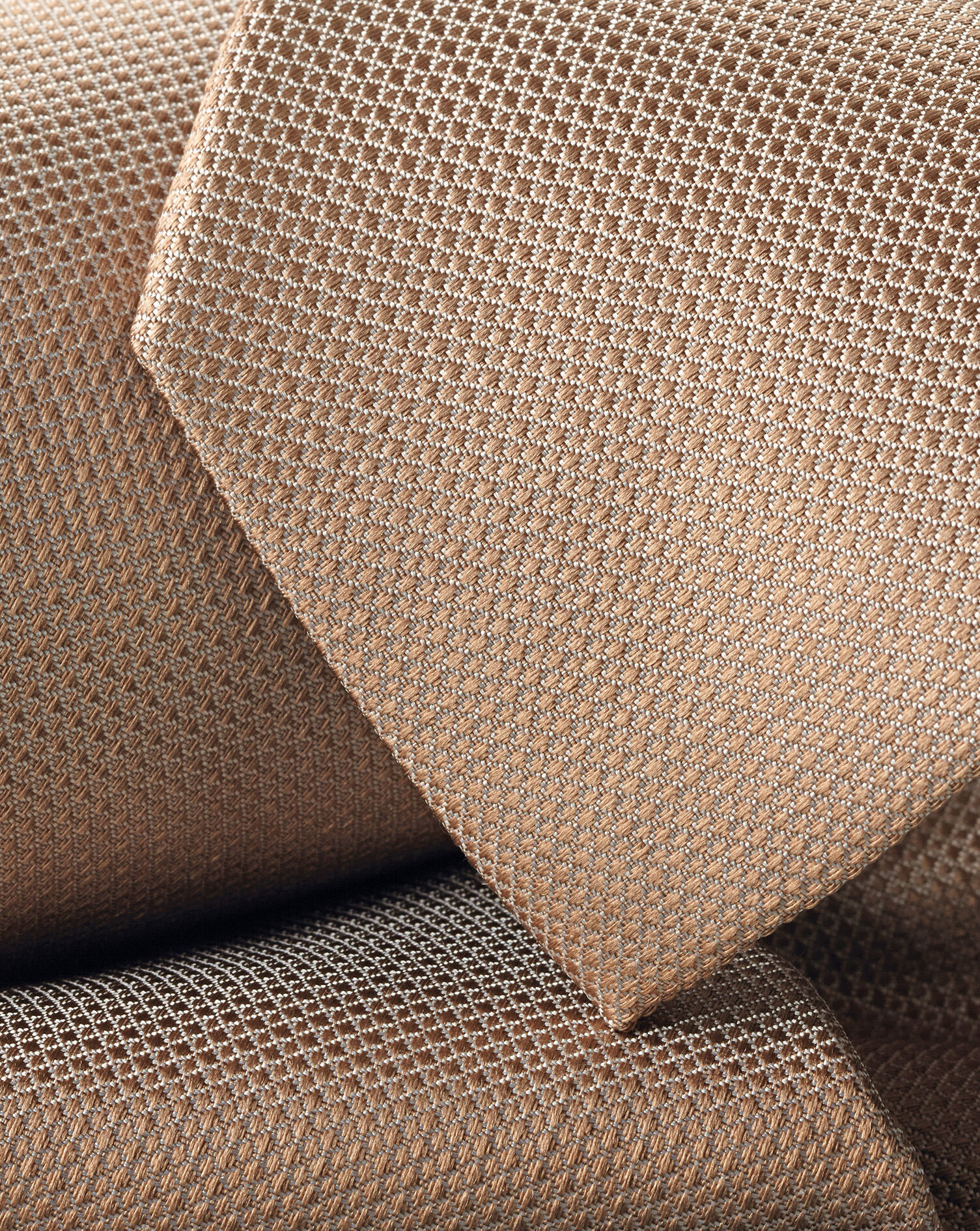 Textured Silk Tie - Sand