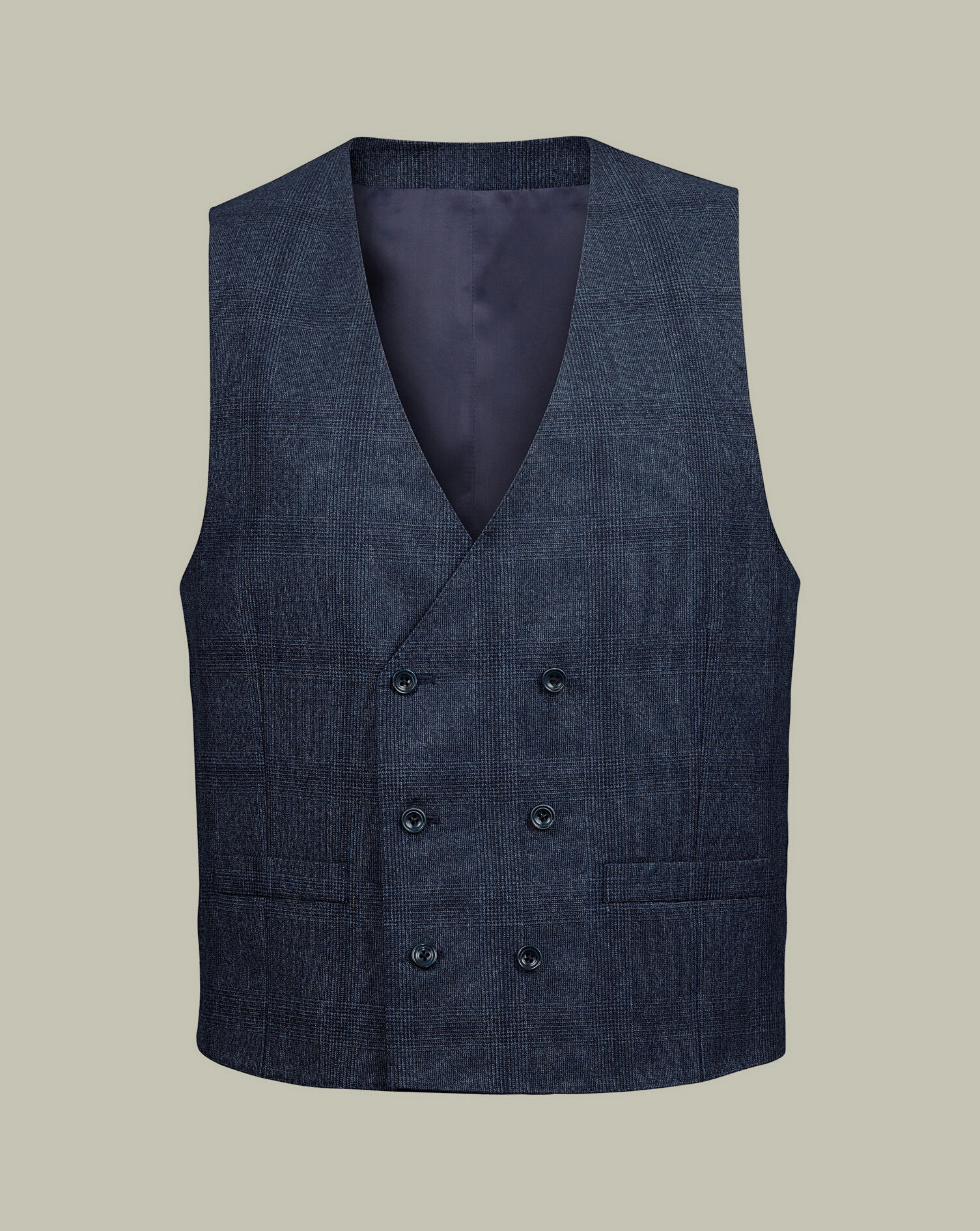Ultimate Performance Check Vest - Steel Blue