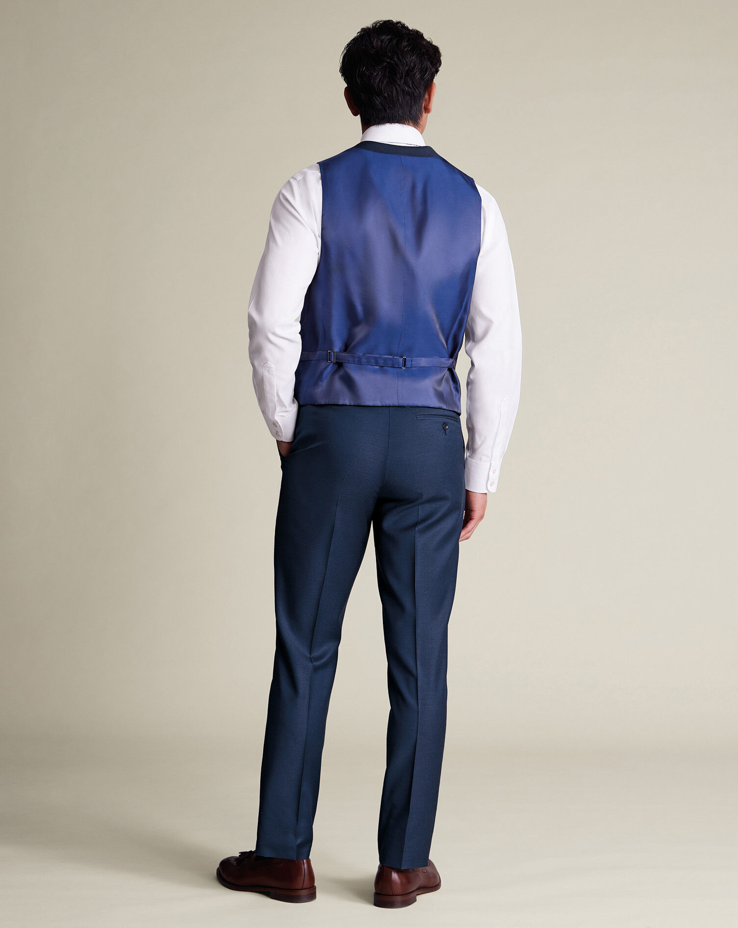 Natural Stretch Twill Vest - Royal Blue