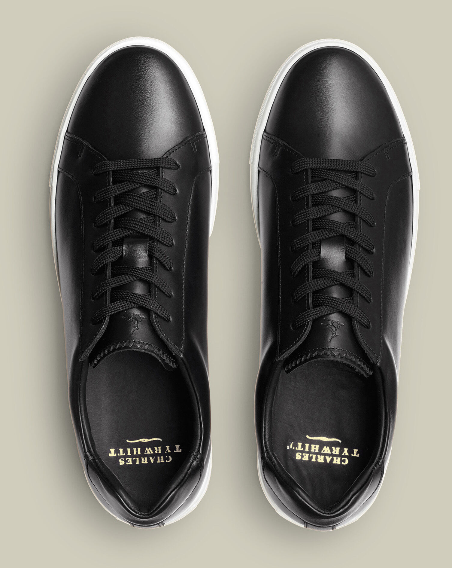 Leather Sneakers - Black