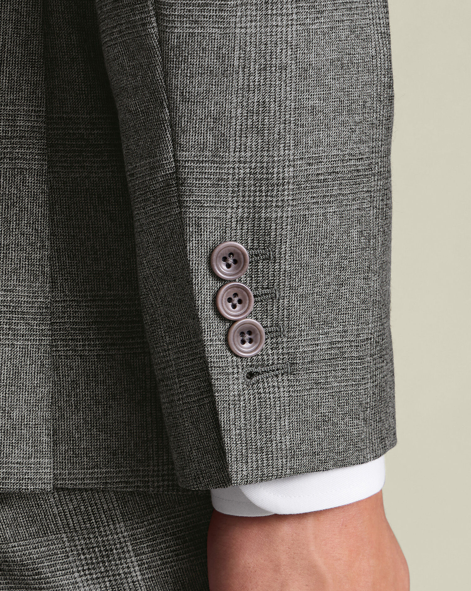 Double Breasted Ultimate Performance Check Suit - Gray