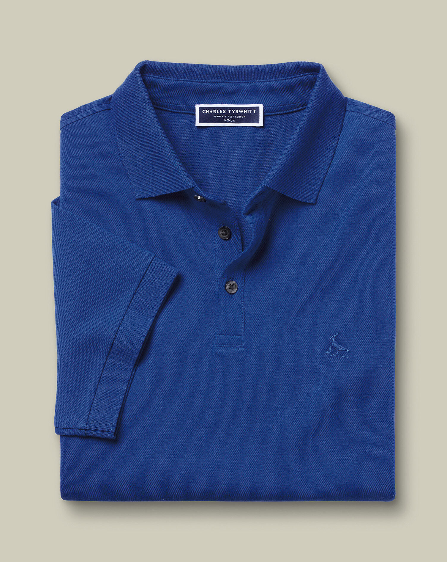 Pique Polo - Cobalt Blue