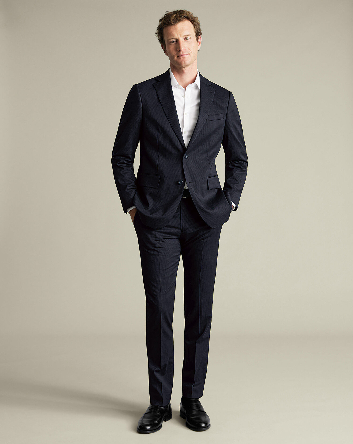 Stripe Suit - Navy