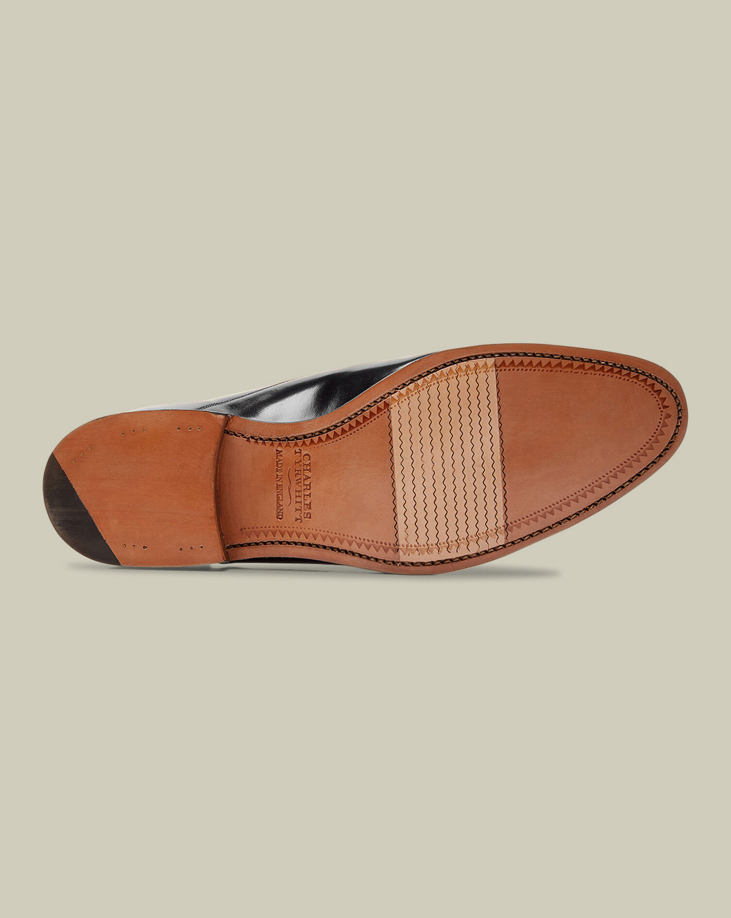 High-Shine Leather Luxury Oxford Shoes - Black