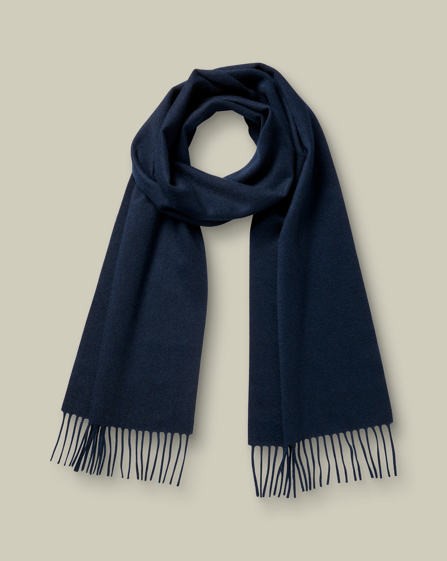 Cashmere Scarf - Navy