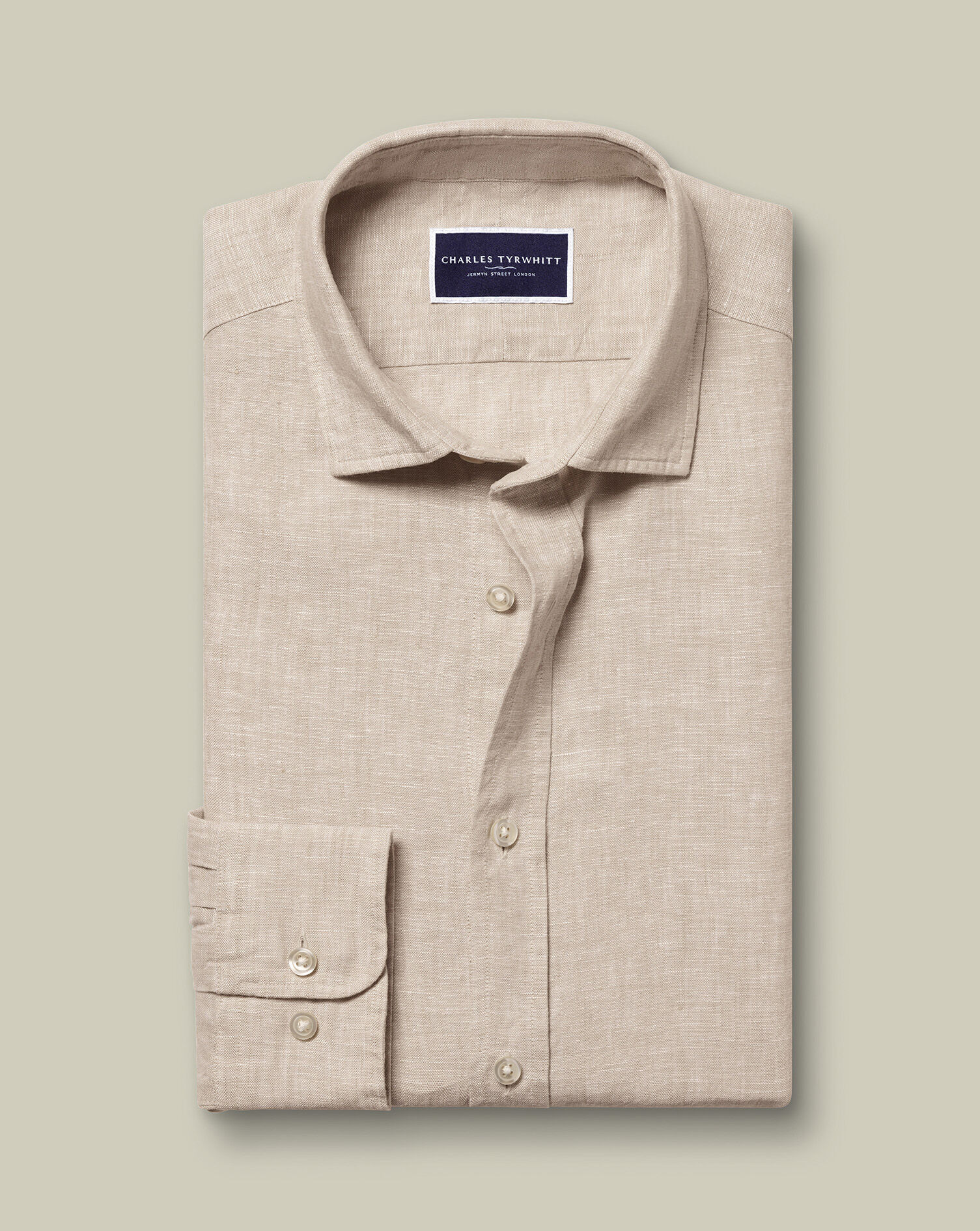 Pure Linen Shirt - Oatmeal