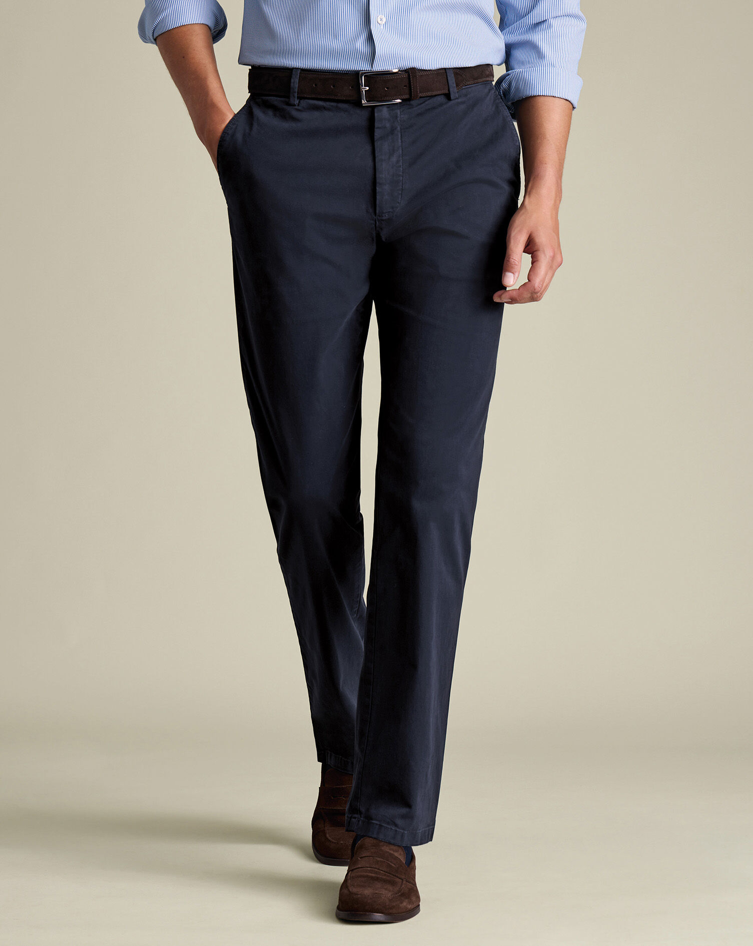 Washed Chinos - Navy