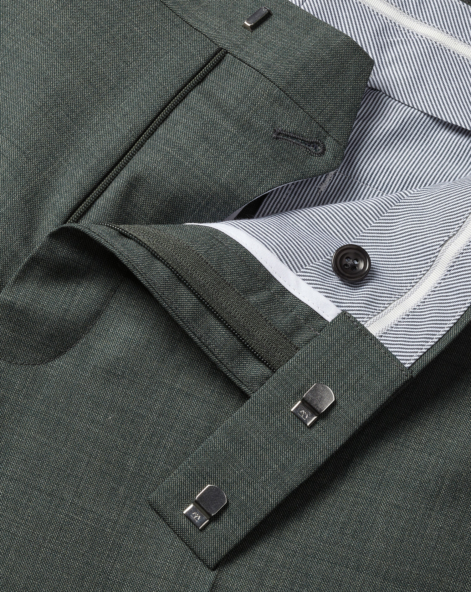 Ultimate Performance Sharkskin Suit Pants - Forest Green