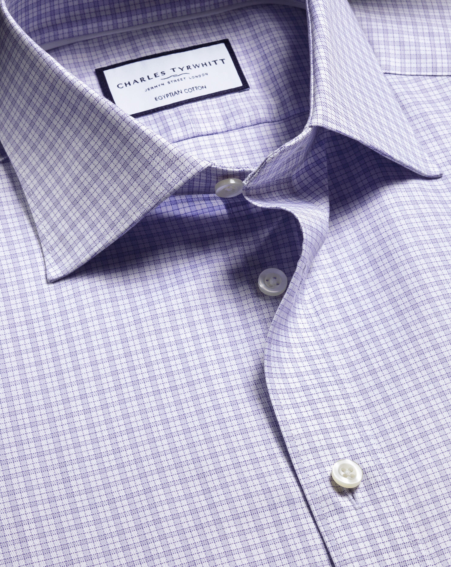 Luxury Check Shirt - Lilac