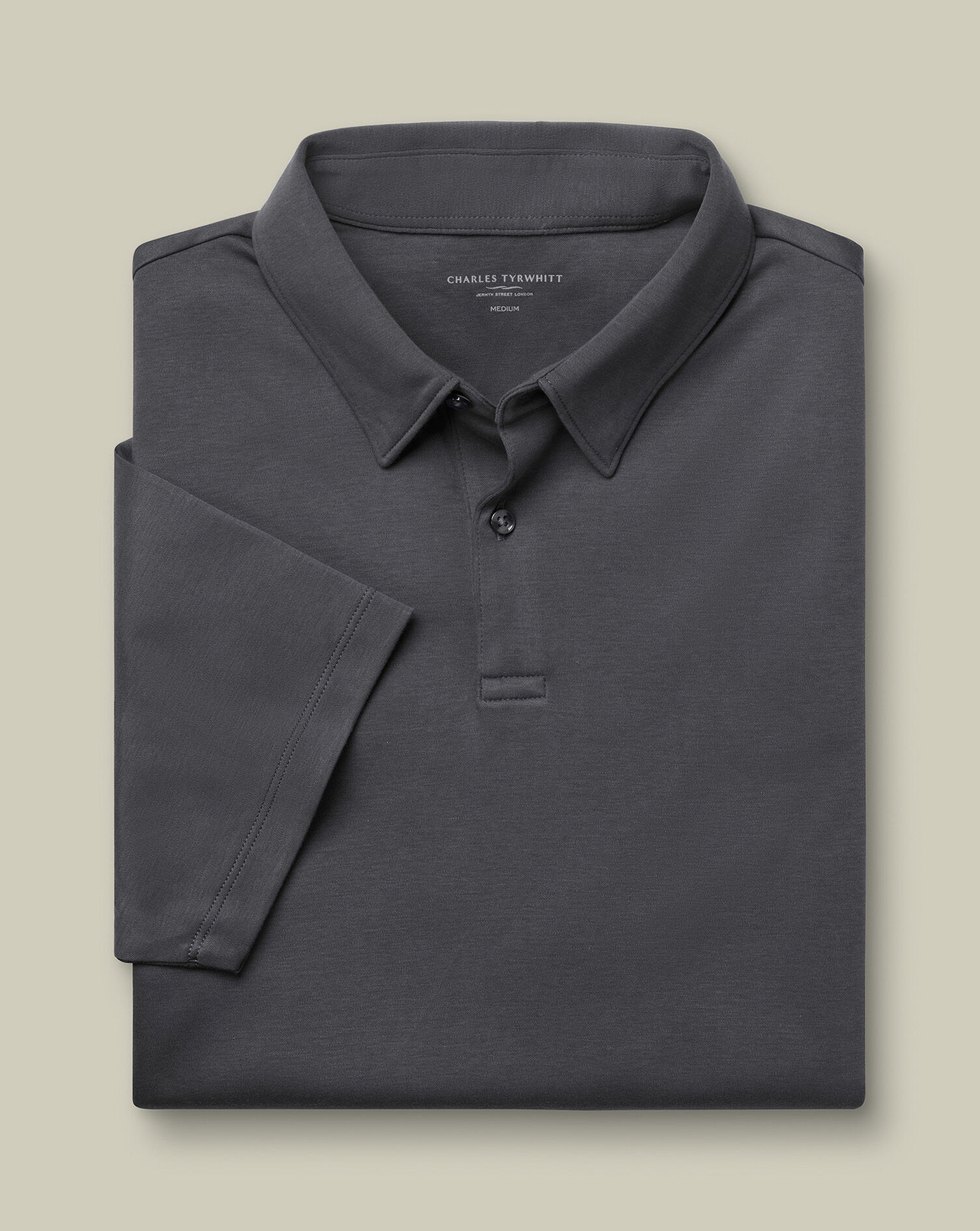 Jersey Polo - Graphite Gray