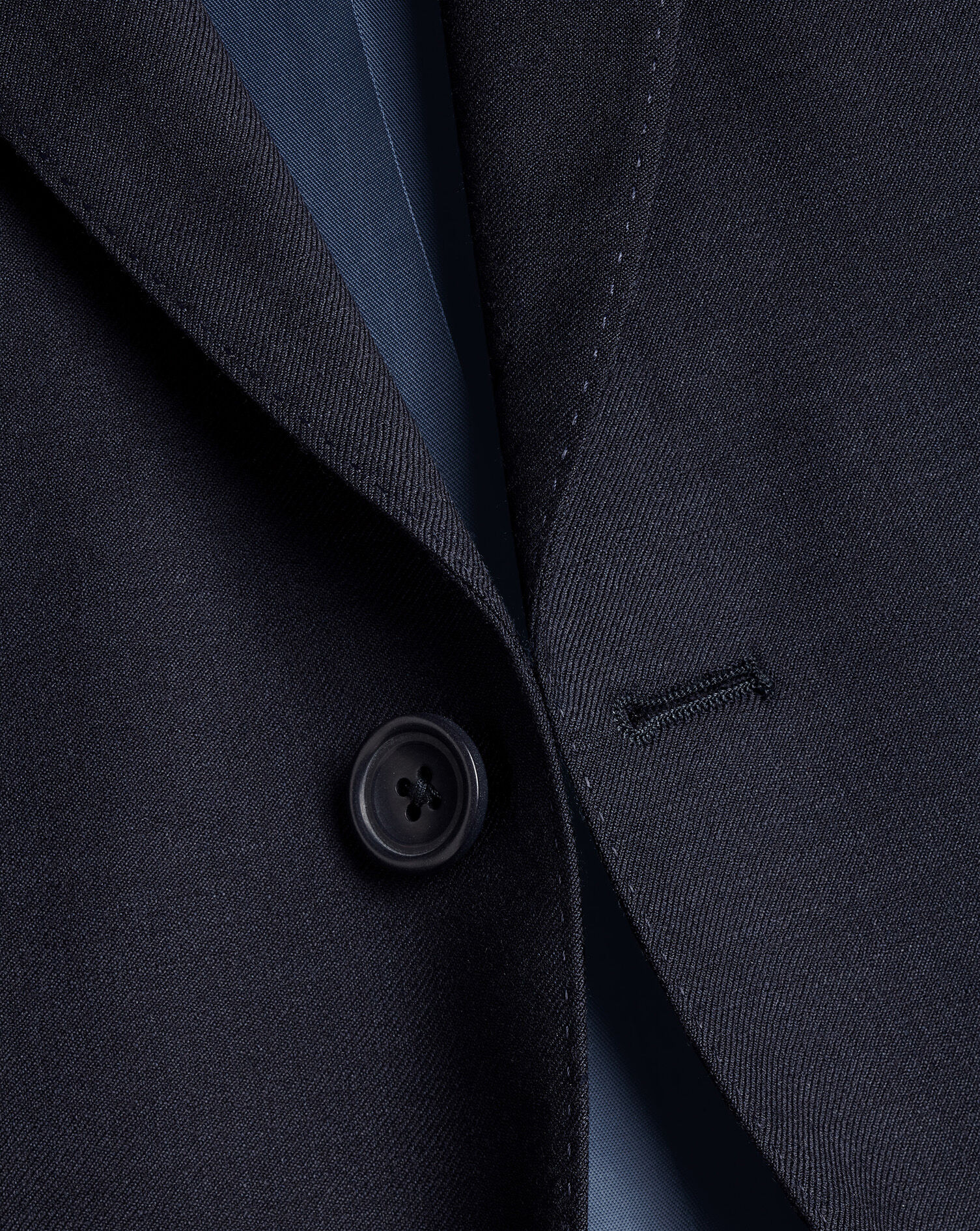 Natural Stretch Twill Suit Jacket - Navy