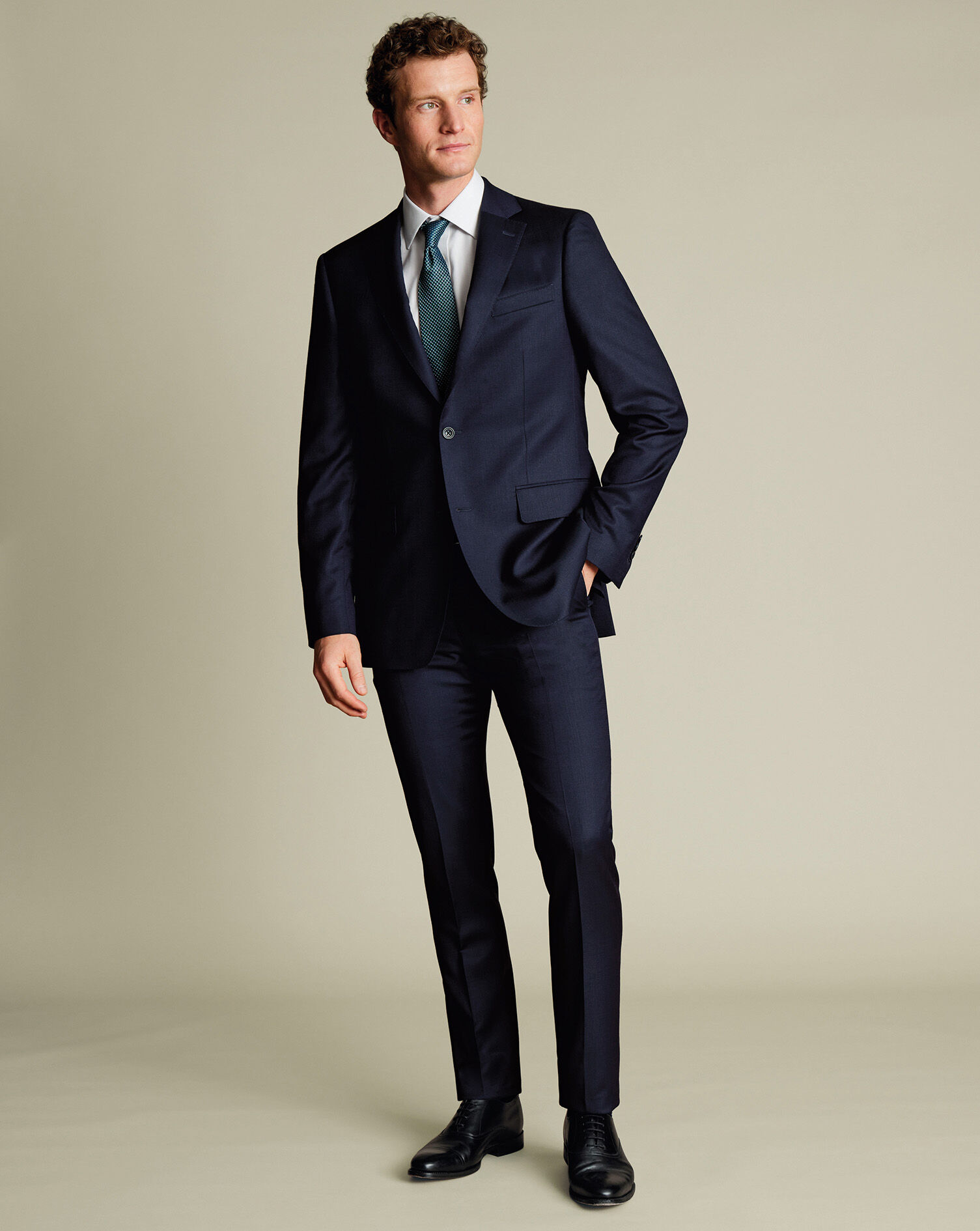 Luxury Italian Suit - Dark Navy
