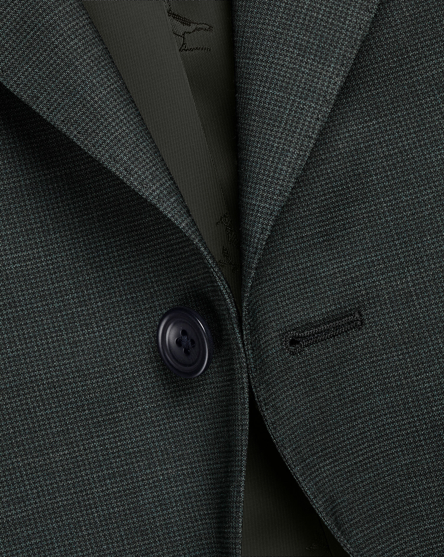 Puppytooth Italian Suit - Forest Green