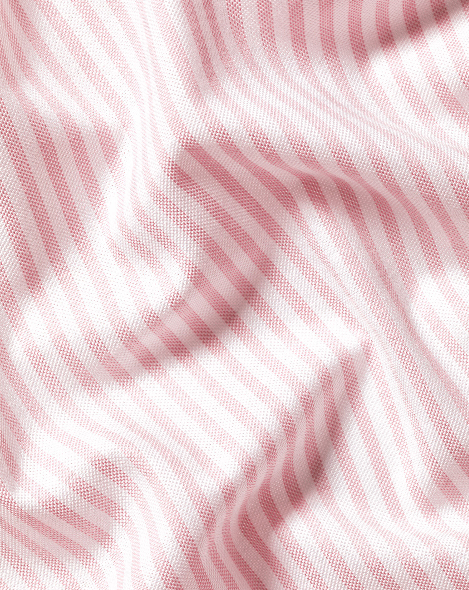 Non-Iron Stretch Oxford Stripe Shirt - Light Pink