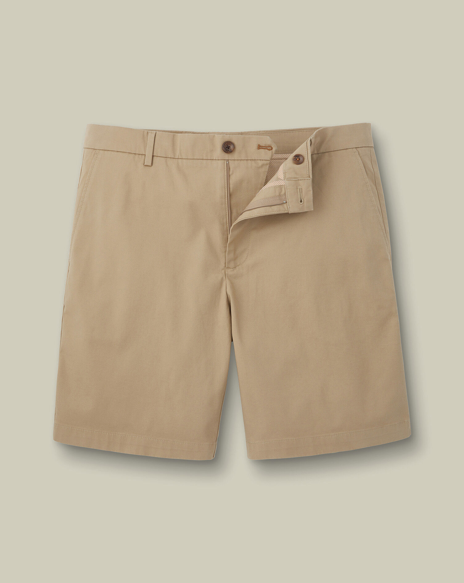 Cotton Shorts - Taupe