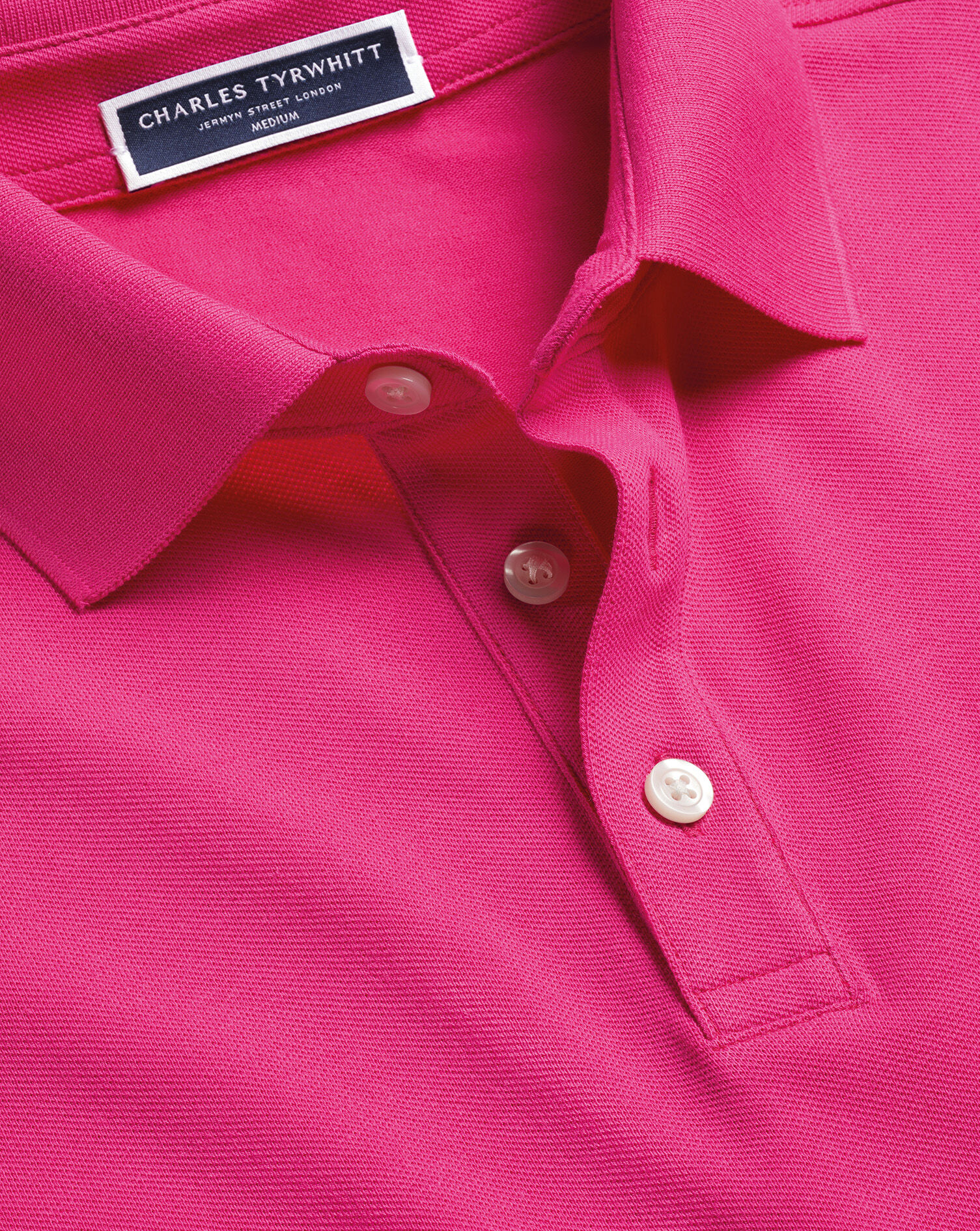 Pique Polo - Bright Pink