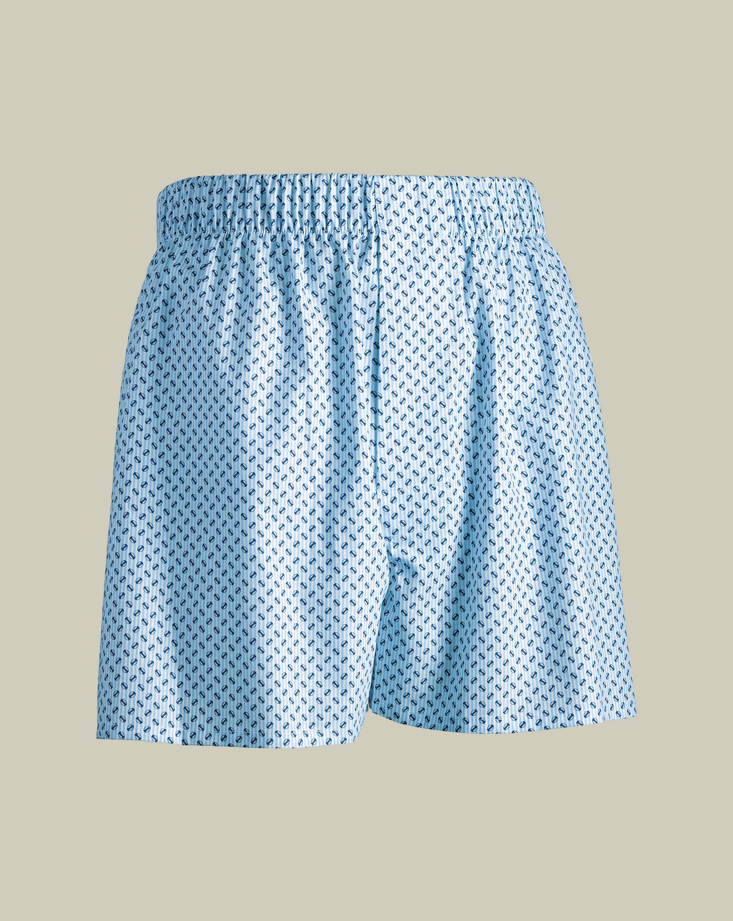 England Rugby Stripe Woven Boxers - Sky Blue