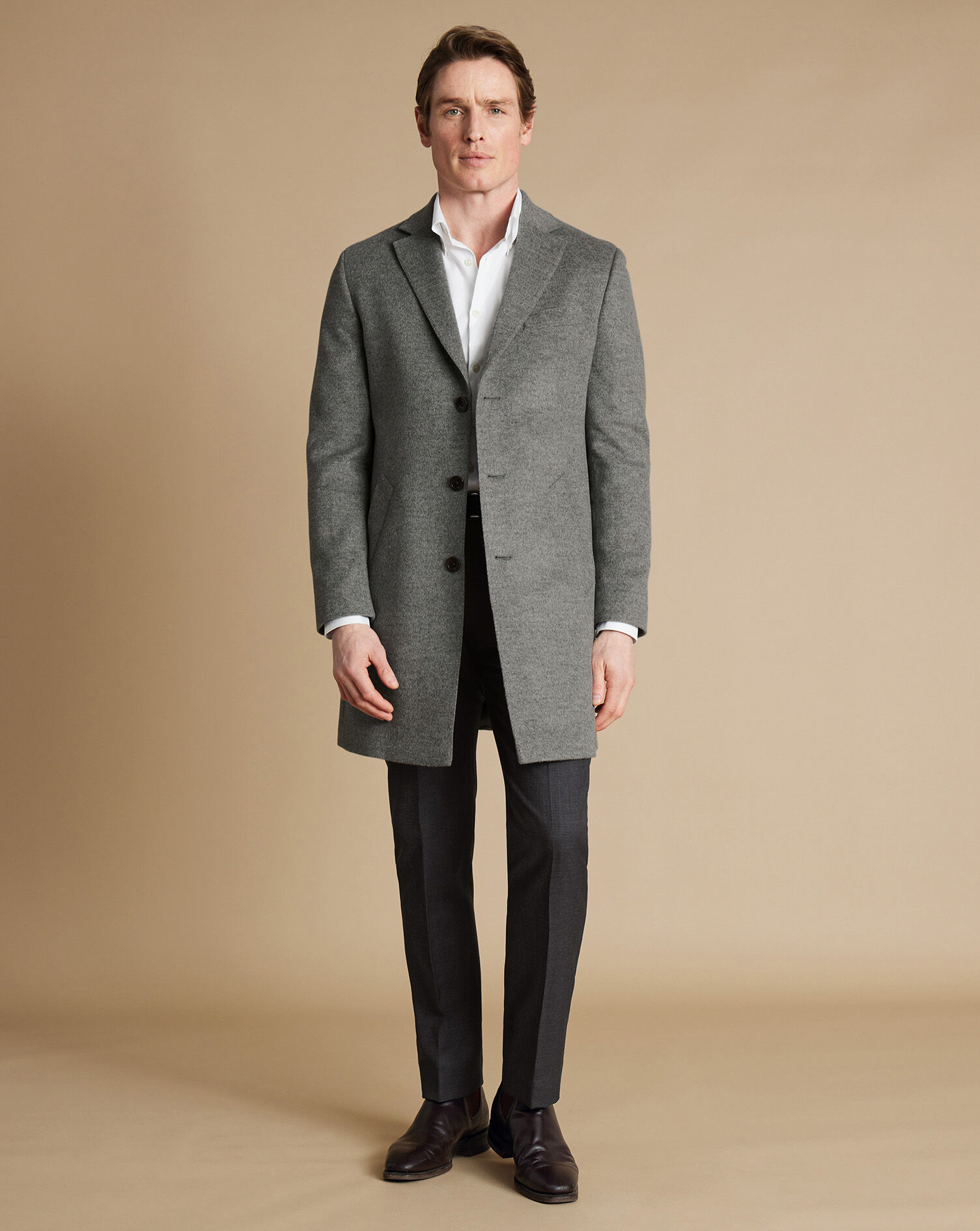 Wool Overcoat - Gray