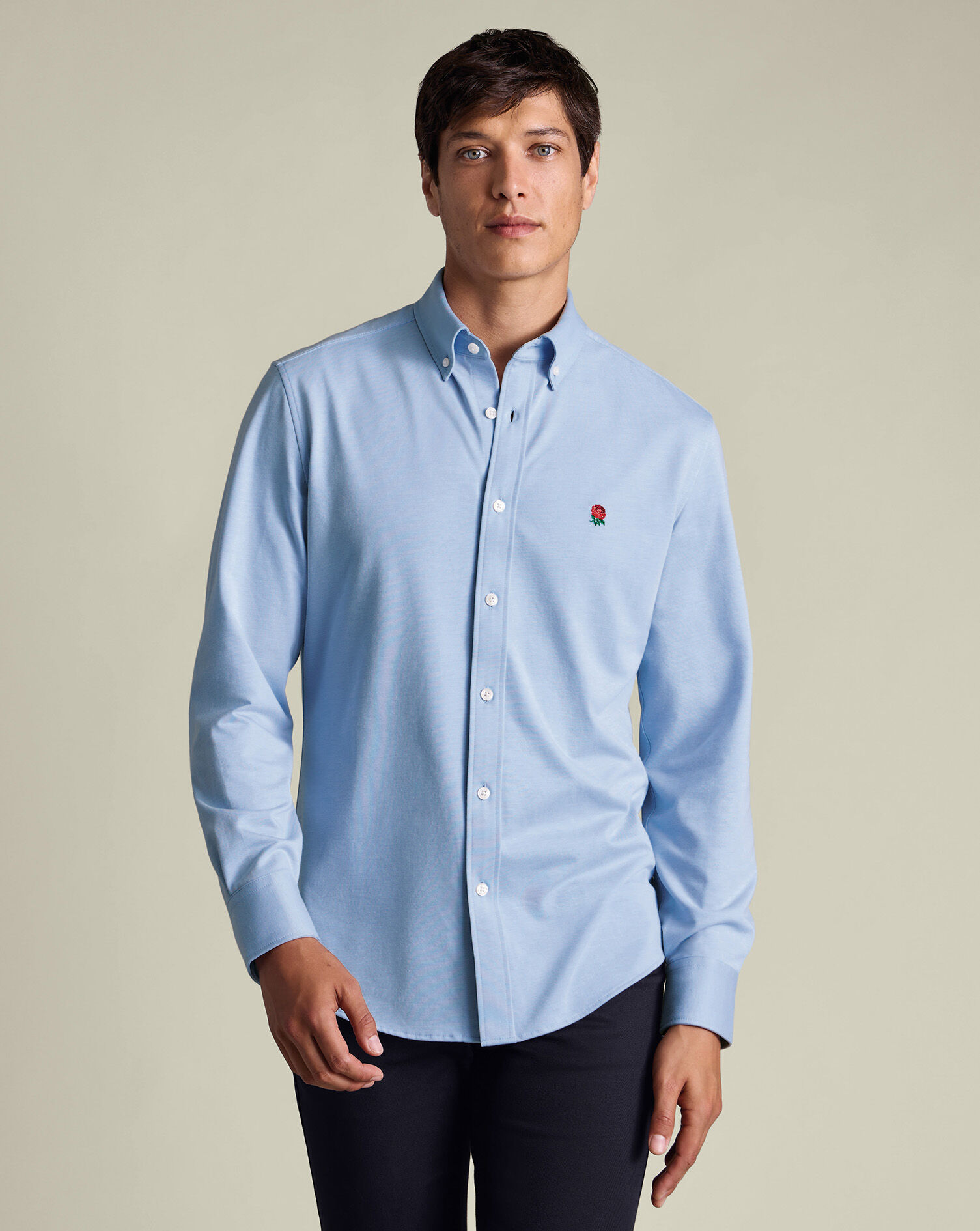 England Rugby Performance Stretch Shirt - Sky Blue