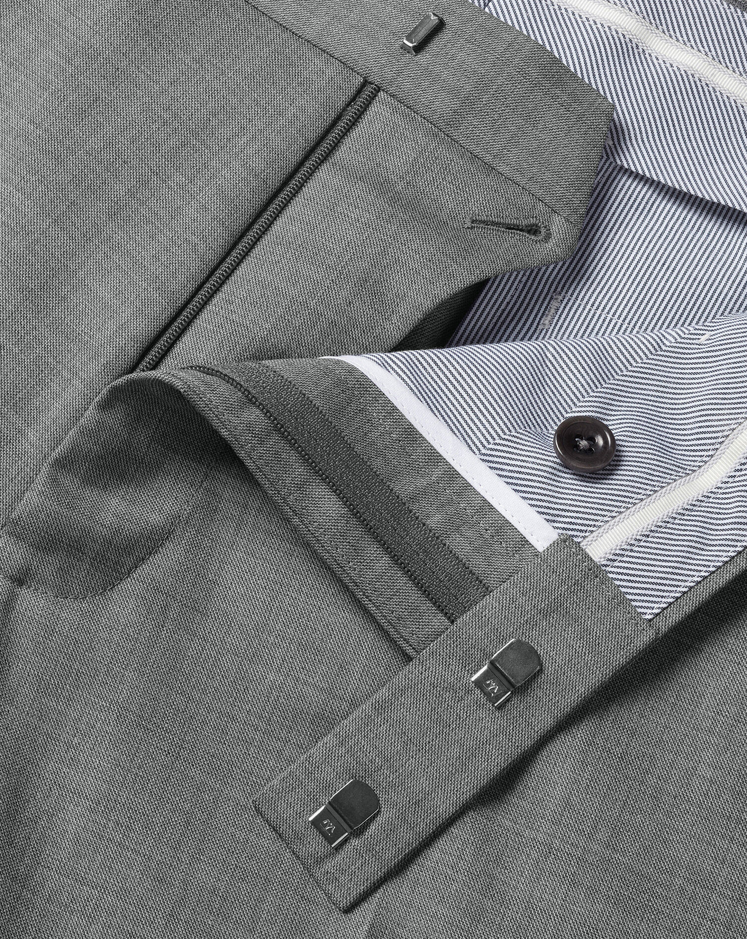 Ultimate Performance Sharkskin Suit Pants - Gray
