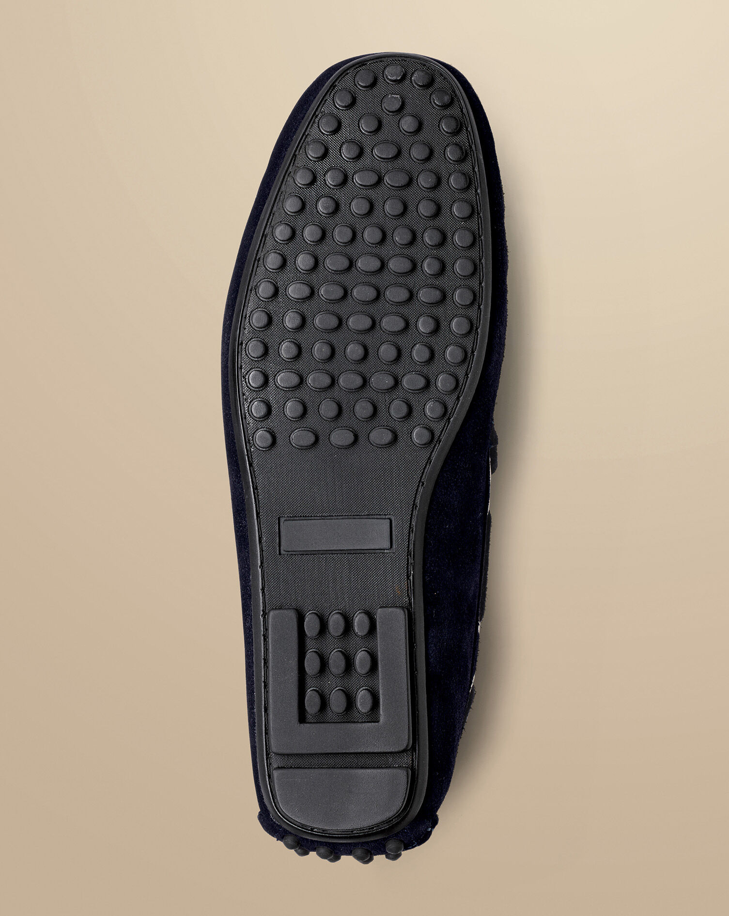 Suede Driving Loafers - Navy