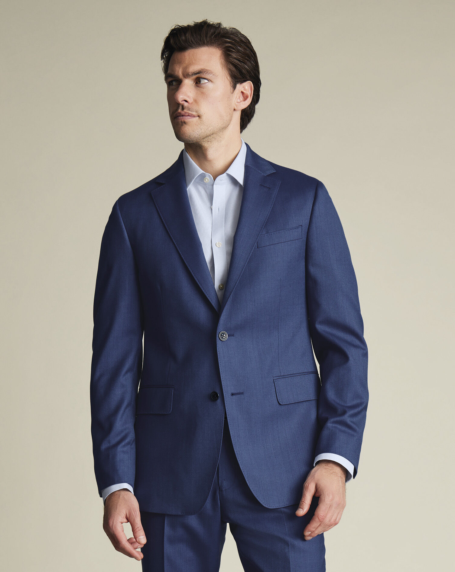 Ultimate Performance Sharkskin Suit Jacket - Royal Blue