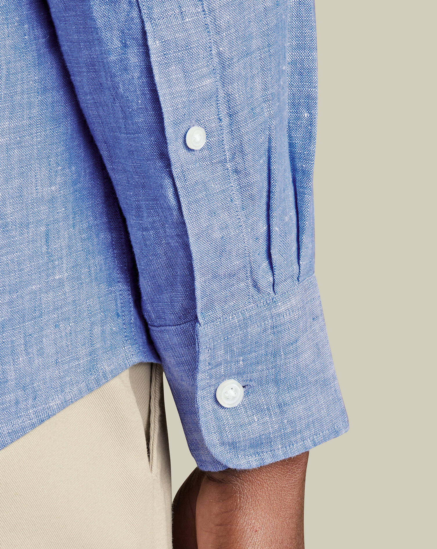 Pure Linen Shirt - Cobalt Blue