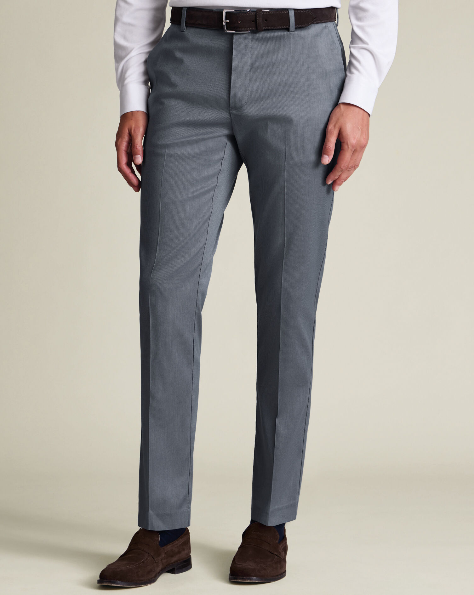 Smart Texture Pants - Steel Blue