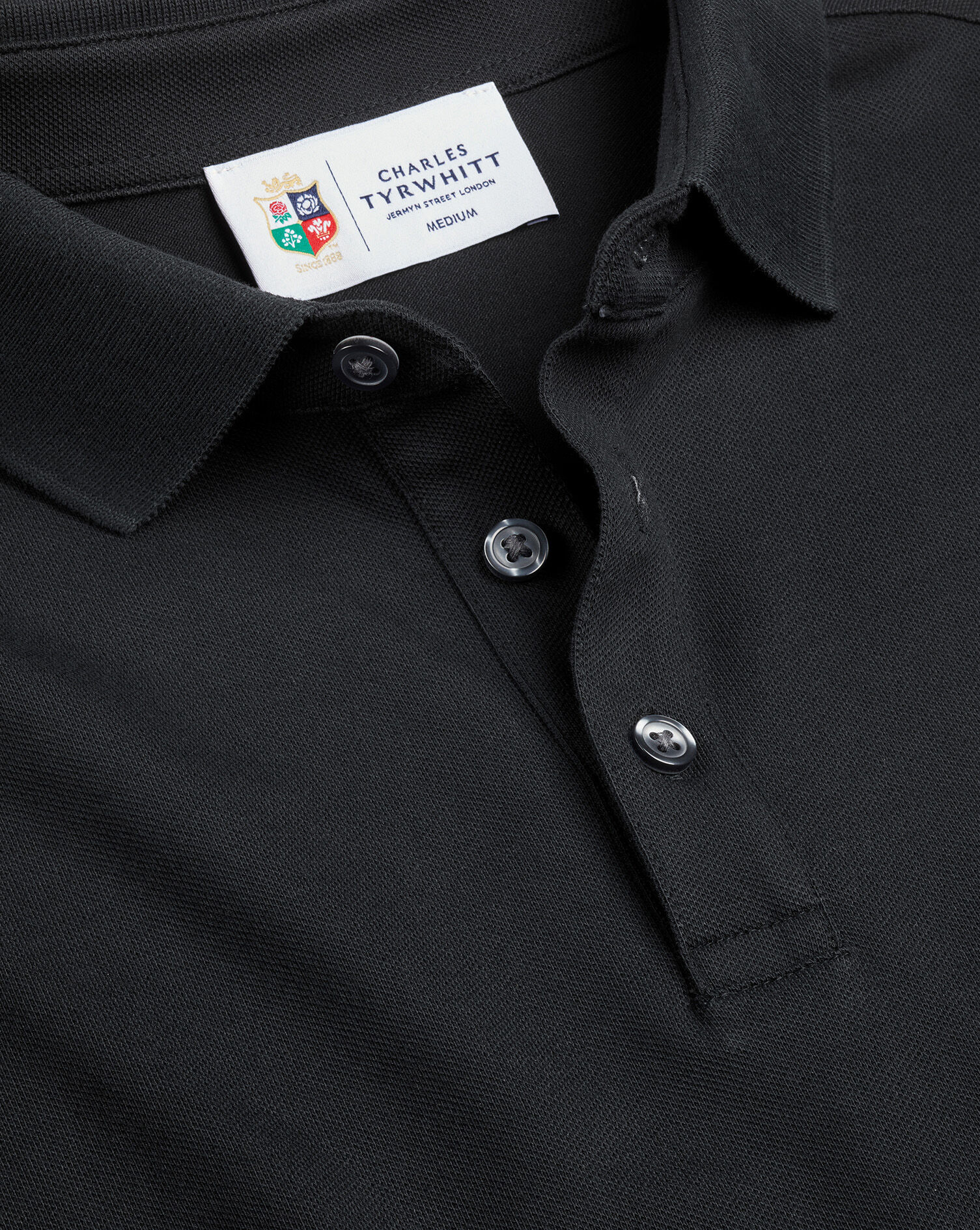 The Lions Pique Polo - Black