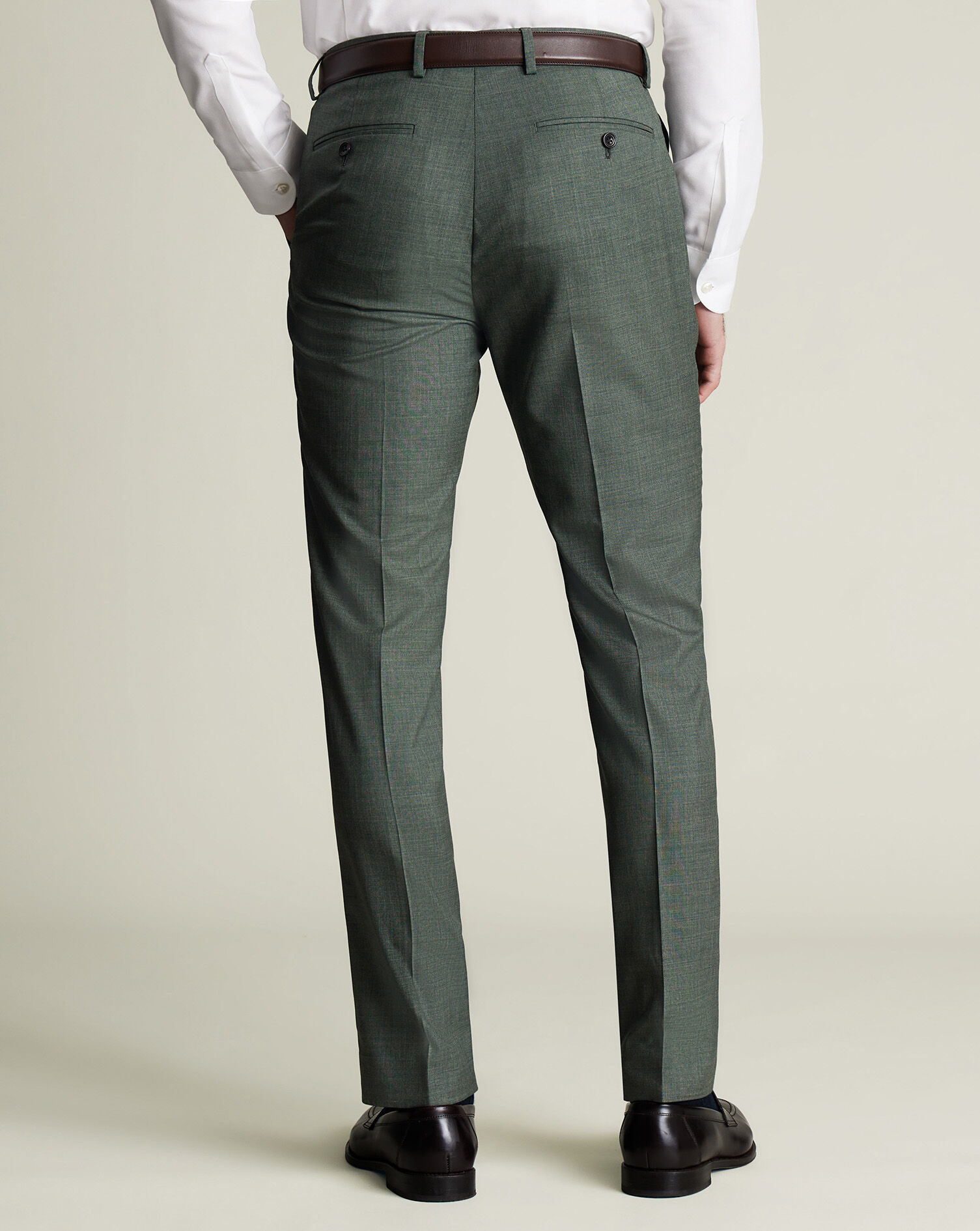 Ultimate Performance Sharkskin Suit Pants - Forest Green