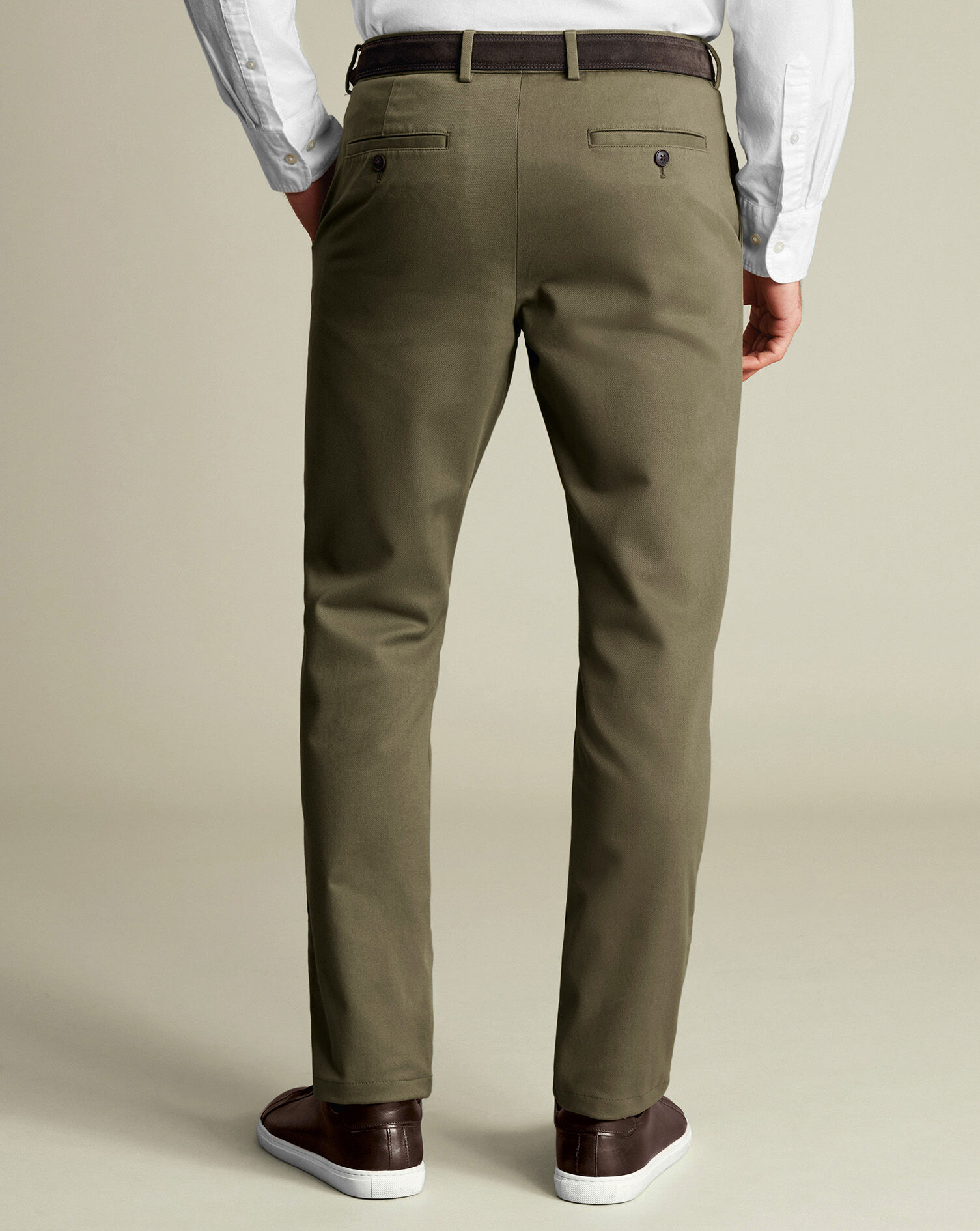 Ultimate Non-Iron Chinos - Olive Green