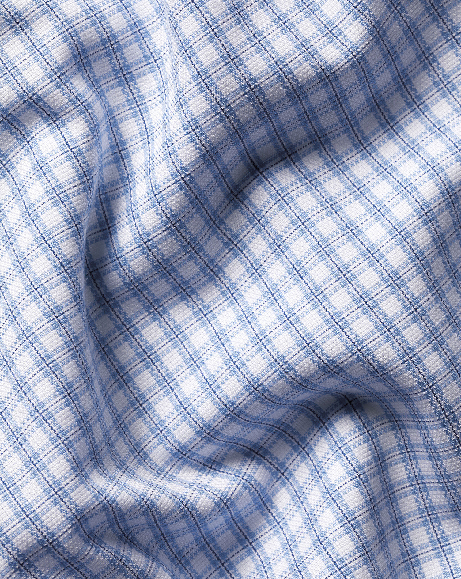 Non-Iron Royal Oxford Check Shirt - Blue